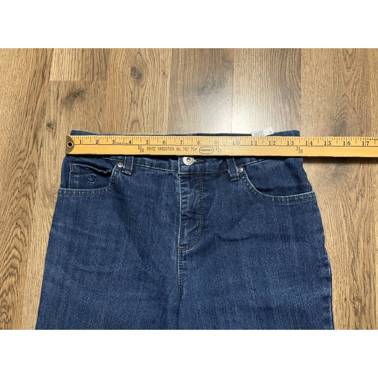Gloria Vanderbilt Gloria Vanderbilt Jeans Women's 4 Petite Blue Denim Amanda Straight Size 27" / US 4 / IT 40 - 4 Thumbnail