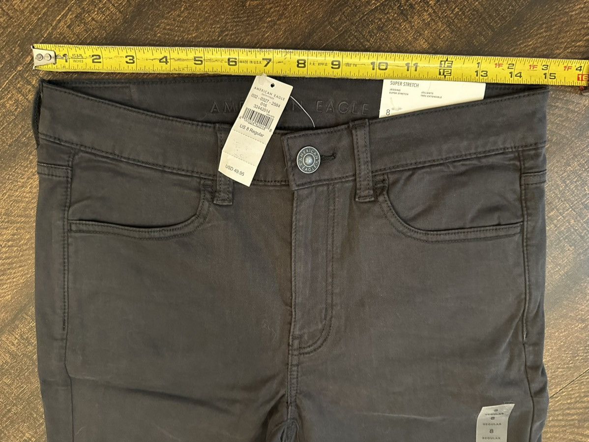 American Eagle Outfitters NWT American Eagle Super Stretch Black Jeggings-Sz 8 (30x28) Size 30" / US 8 / IT 44 - 2 Thumbnail