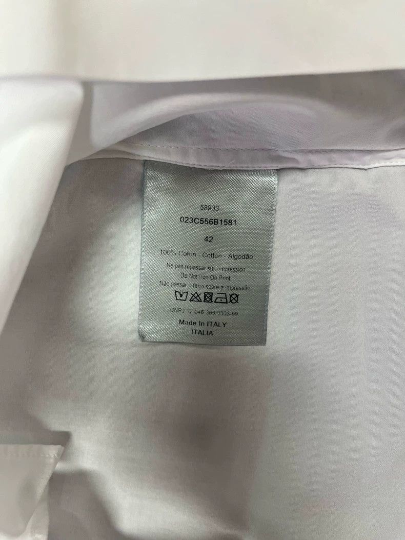Dior Dior Crystal CD letter white long-sleeved shirt Size US XS / EU 42 / 0 - 5 Thumbnail