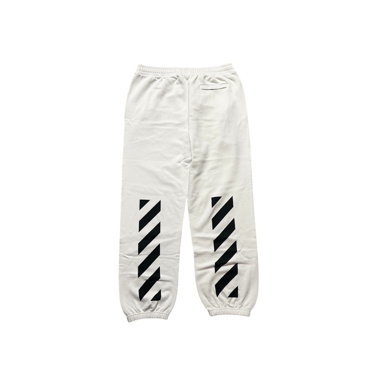 Off-White New Off-White Diagonal Stripe Sweatpants White Mens Size XL Size US 36 / EU 52 - 3 Thumbnail