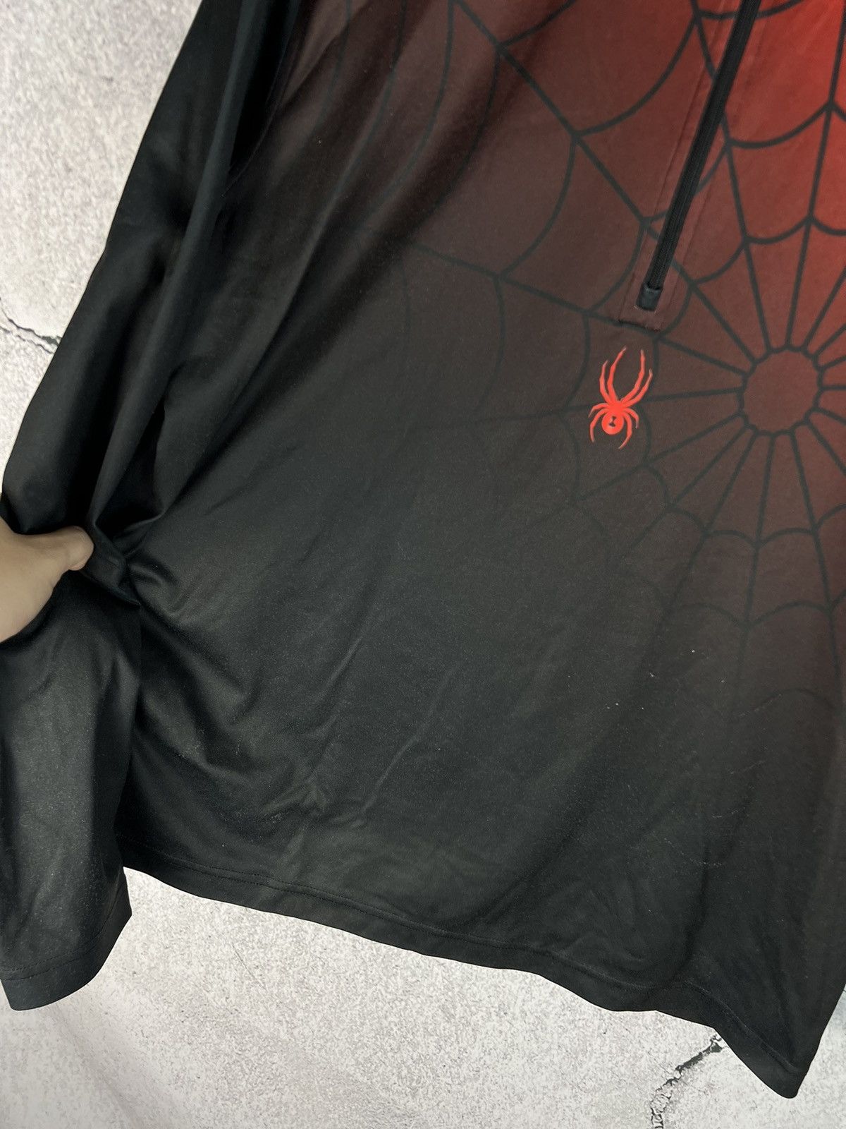 Spyder × Vintage Spyder Fleece Thermo 1/4 Zip Pullover Sweater red Size US L / EU 52-54 / 3 - 4 Thumbnail