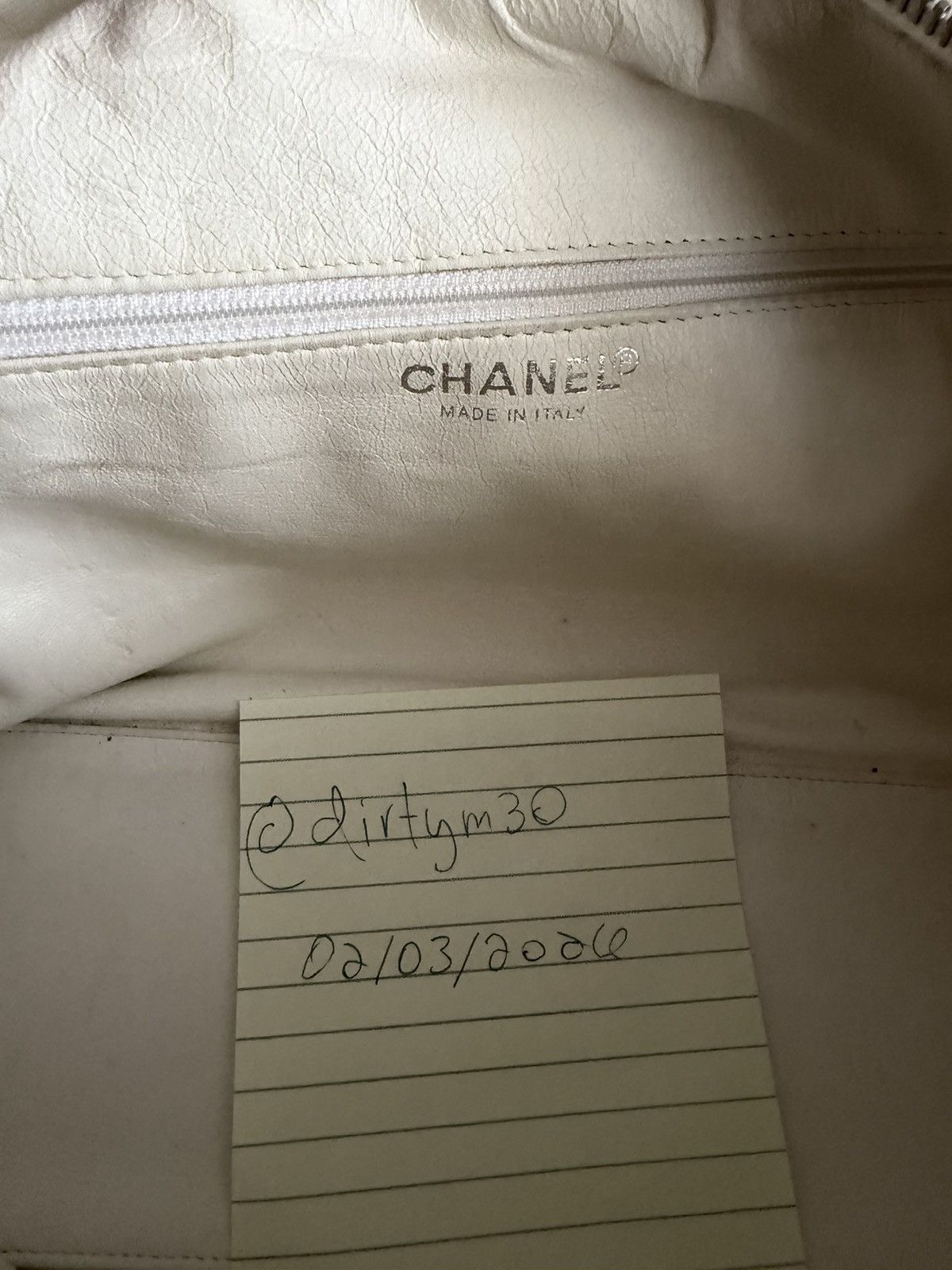 Chanel Chanel White Bowling Mini Handbang Size ONE SIZE - 7 Thumbnail