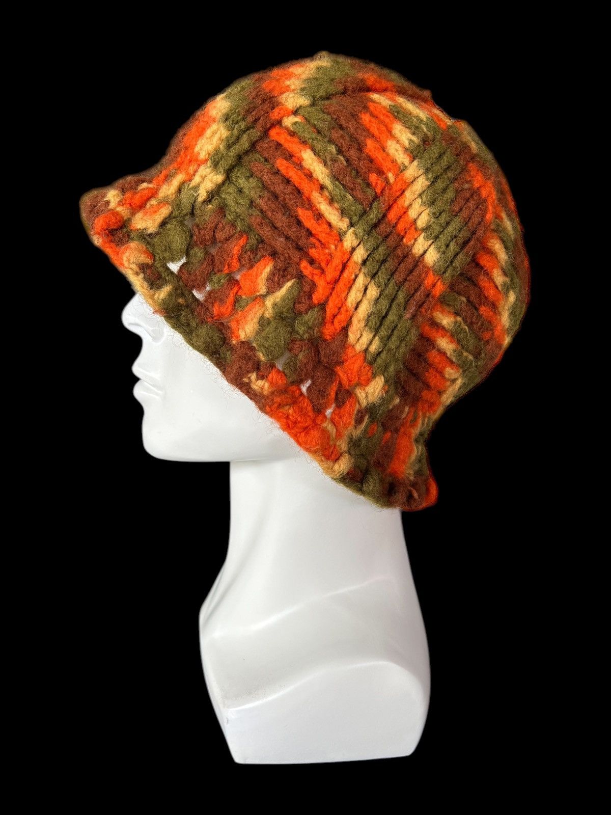 Japanese Brand × Kapital × Vintage Crochet Knitted Handmade Rare Bucket Hats ☠️☠️ Size ONE SIZE - 1 Thumbnail