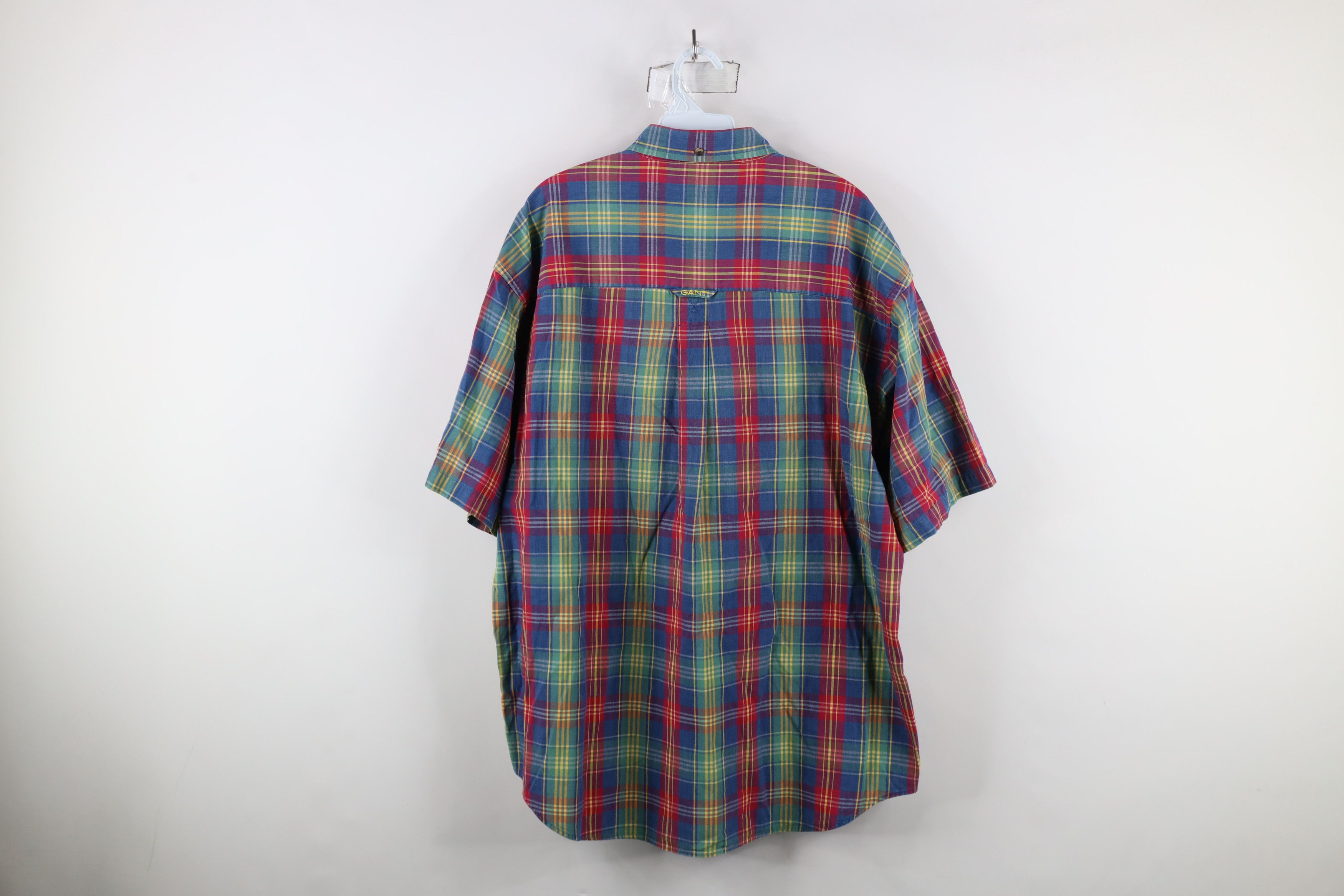 Vintage Vintage 90s Streetwear Canvas Madras Plaid Button Shirt USA Size US L / EU 52-54 / 3 - 9 Thumbnail