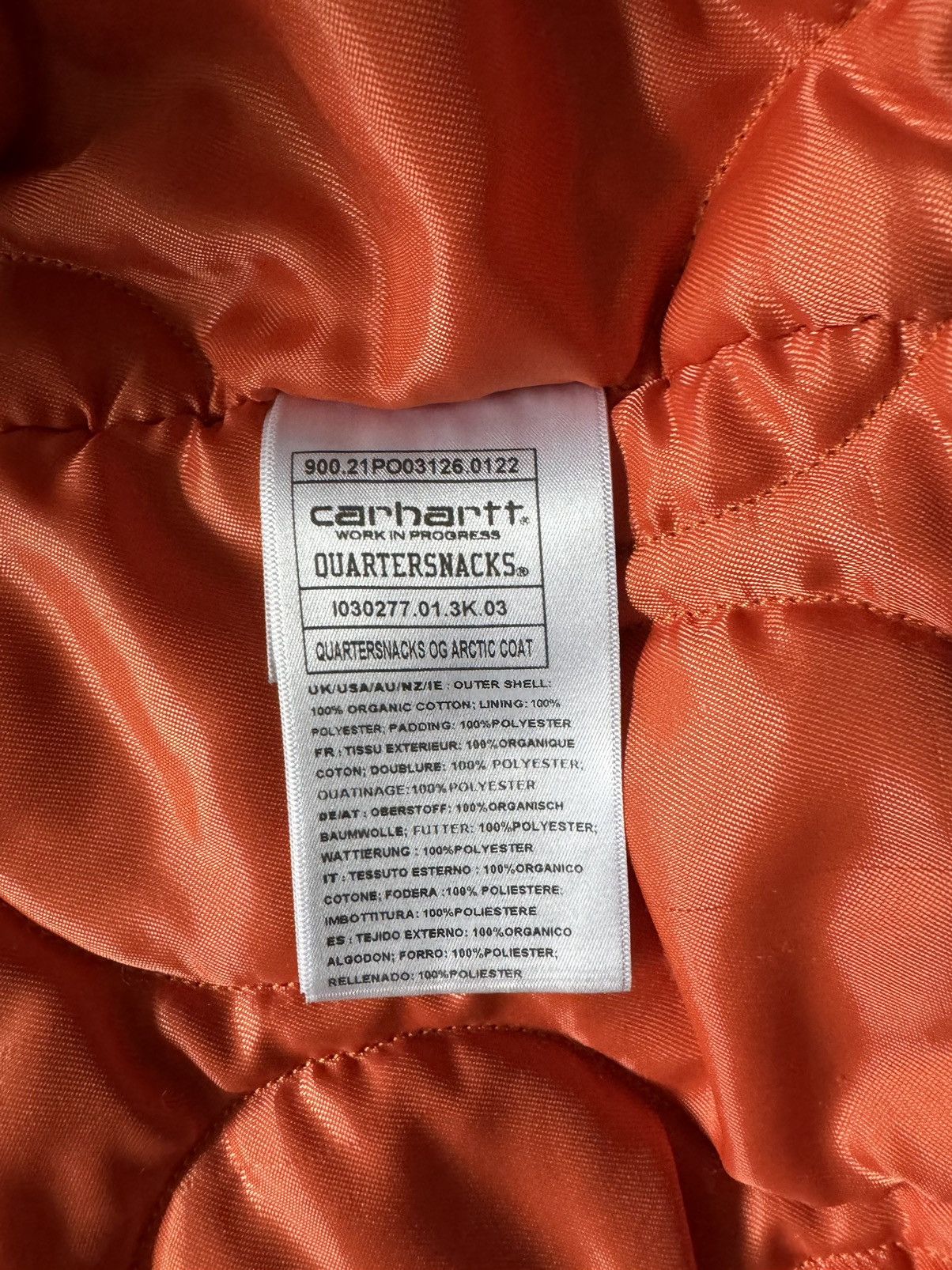 Carhartt Wip × Quartersnacks Carhartt x Quartersnacks OG Arctic Coat Size US XL / EU 56 / 4 - 4 Thumbnail