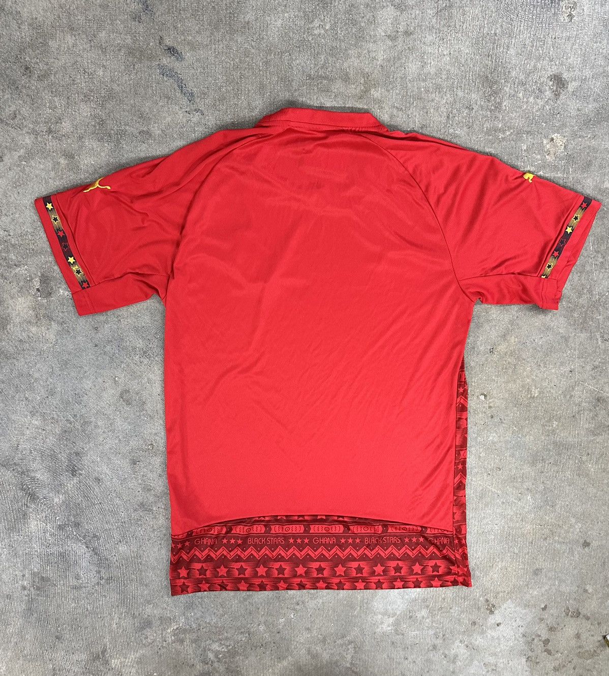 Puma × Vintage 2014 Ghana Soccer Jersey Kit Maglia Away Black Stars Size L / US 10 / IT 46 - 2 Thumbnail