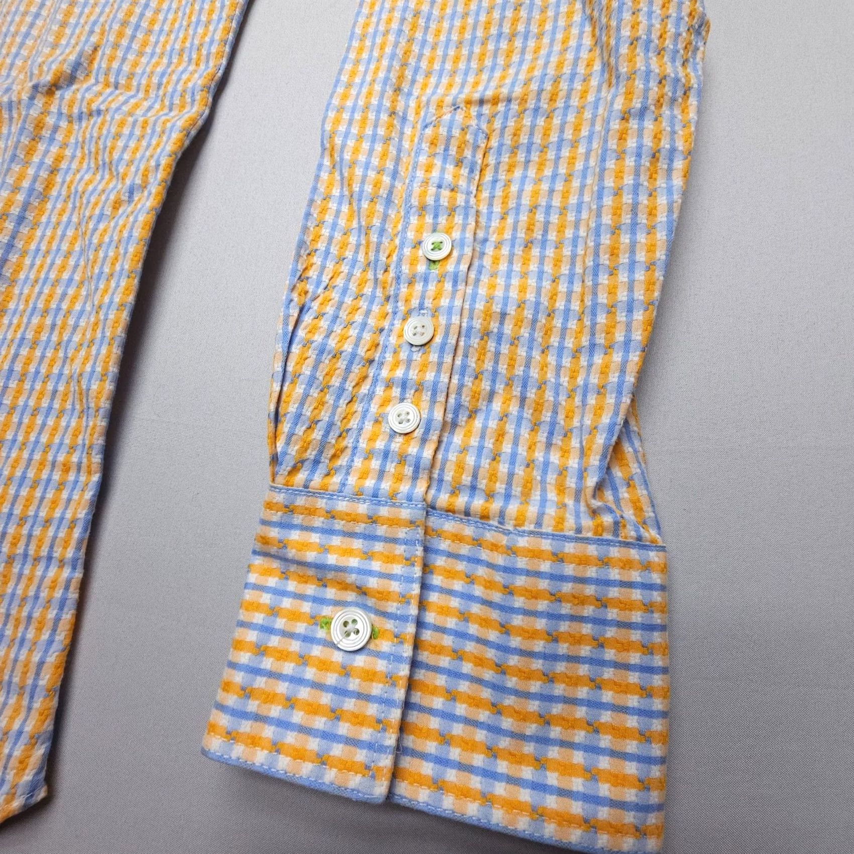 Vintage Ryan Michael Dress Shirt Mens XL Plaid Button Up Cotton Western Rodeo Cowboy Shirt Size 46R - 6 Thumbnail