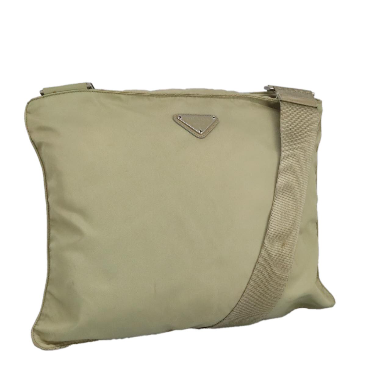 Prada Re-Nylon Beige Synthetic Shoulder Bag (Pre-Owned) Size ONE SIZE - 1 Thumbnail