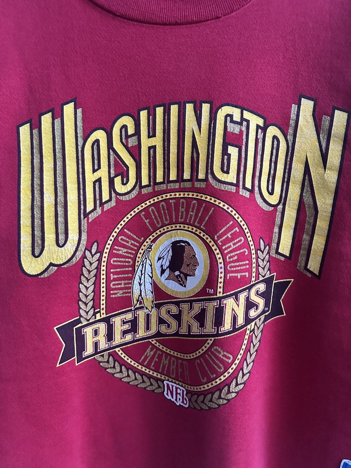 Vintage vintage 90s washington redskins big image promo sweatshirts Size US L / EU 52-54 / 3 - 3 Thumbnail