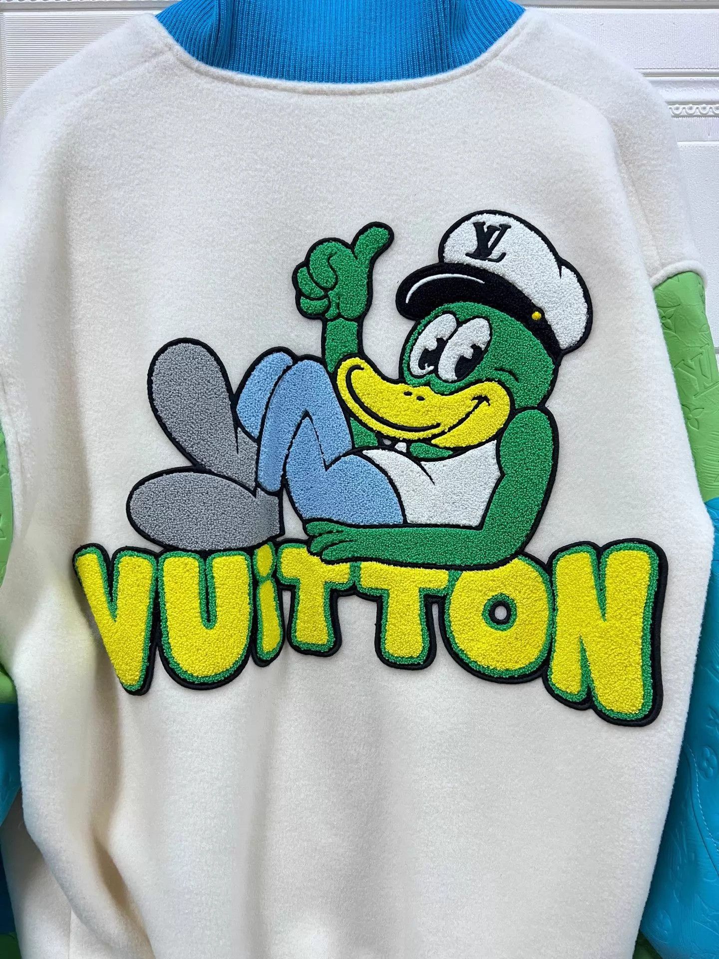 Louis Vuitton LV Cartoon Duck Monogram Baseball Jacket 52 D61501 Size US L / EU 52-54 / 3 - 5 Thumbnail