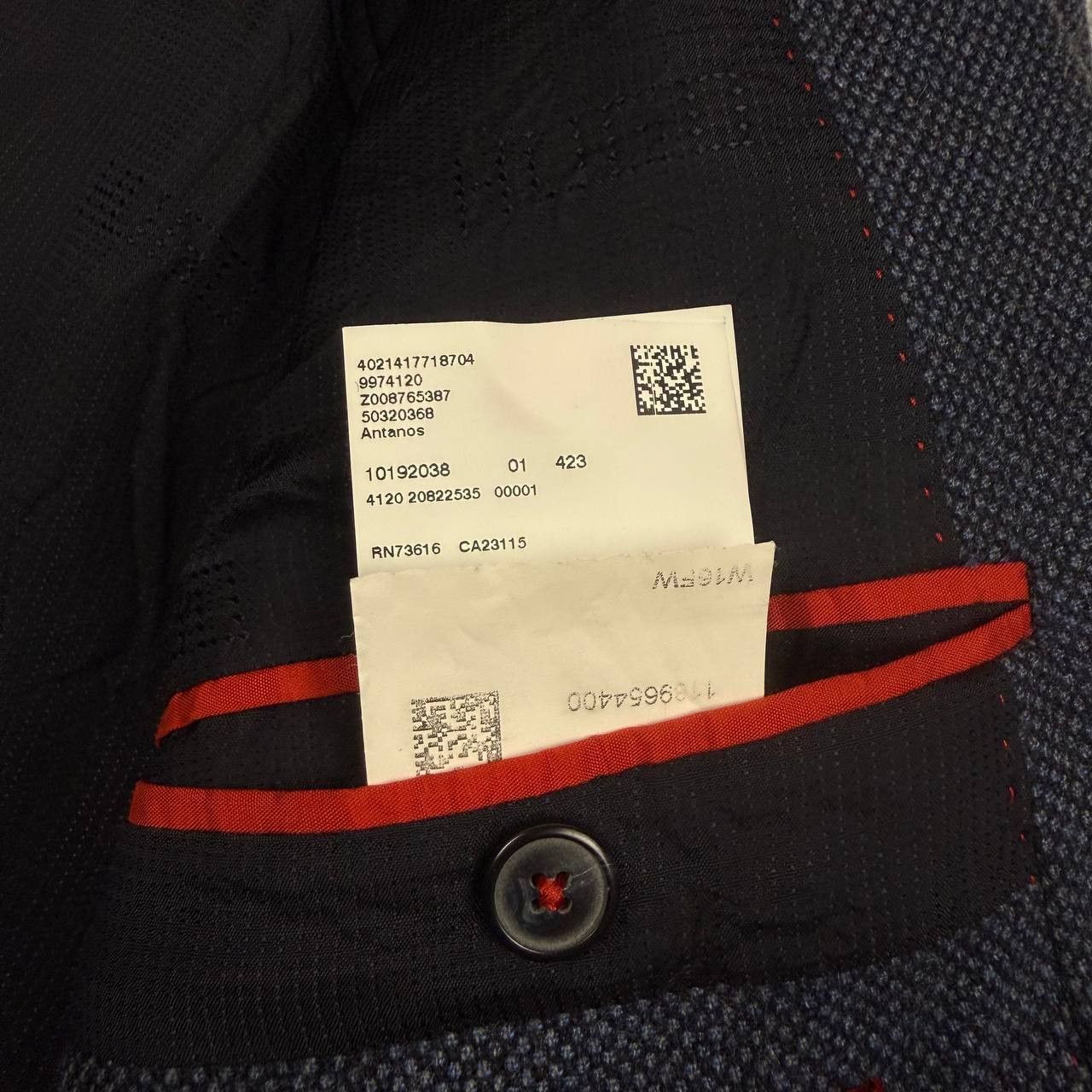 Hugo Boss Hugo Boss Blue Textured Blazer Size 52 Size 52S - 9 Thumbnail