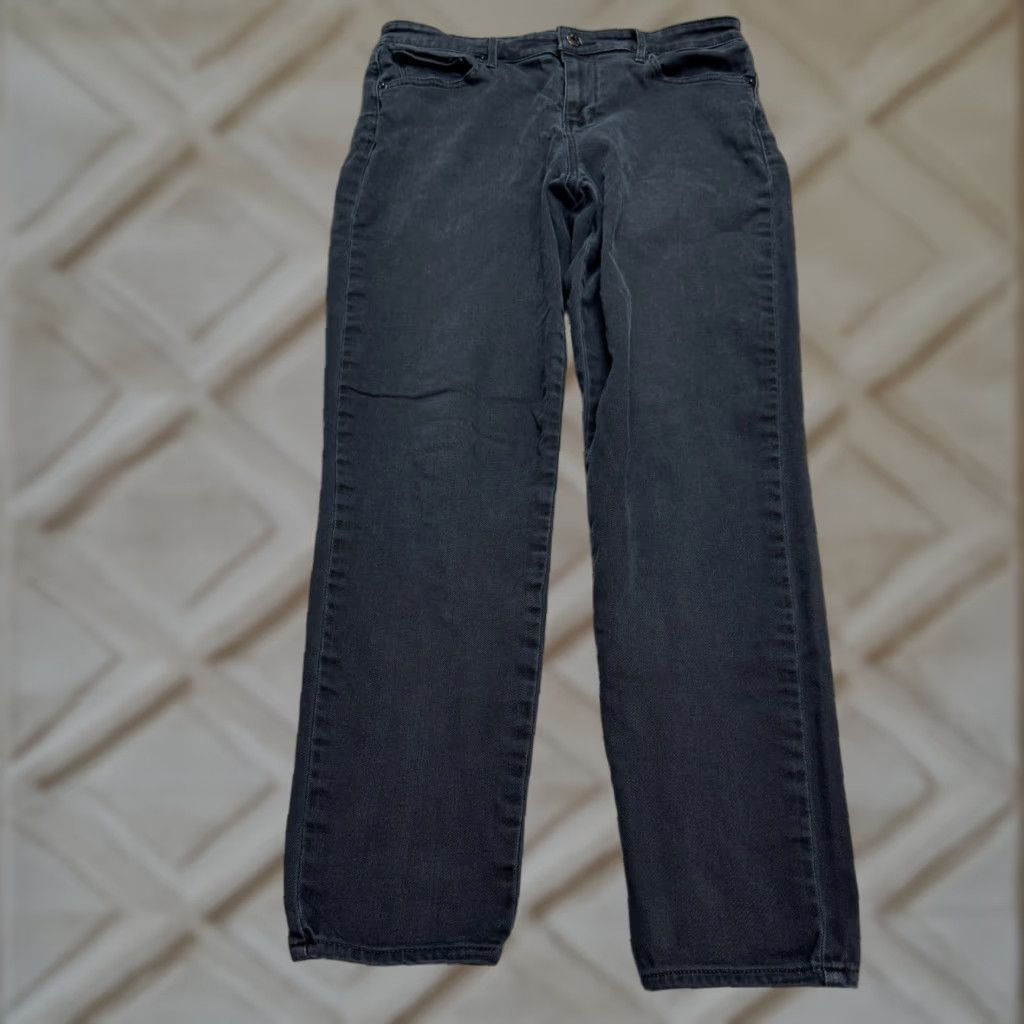 Lucky Brand VINTAGE Lucky Brand Windwill AVA Skinny Denim Jeans Womens 12 High Rise Black 31x28 Size 34" / US 12 / IT 48 - 1 Thumbnail