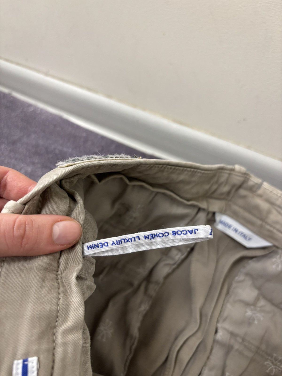 Jacob Cohen Jacob Cohen Bobby Men’s Beige Cotton Stretch Chino Pants Size US 36 / EU 52 - 12 Thumbnail