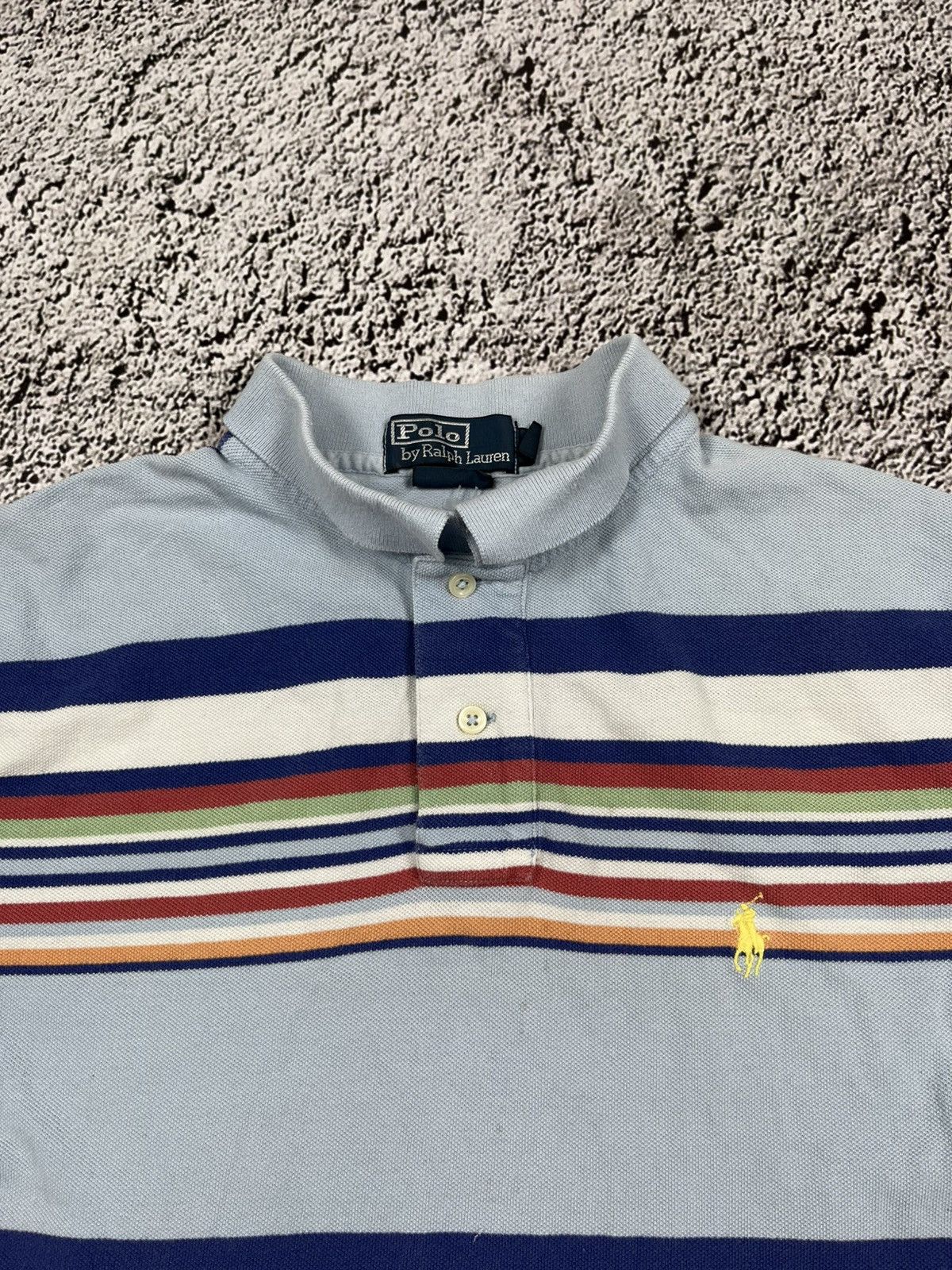 Vintage Vintage Polo Ralph Lauren POLO Ralph Lauren Stripe Tees Size US L / EU 52-54 / 3 - 4 Thumbnail