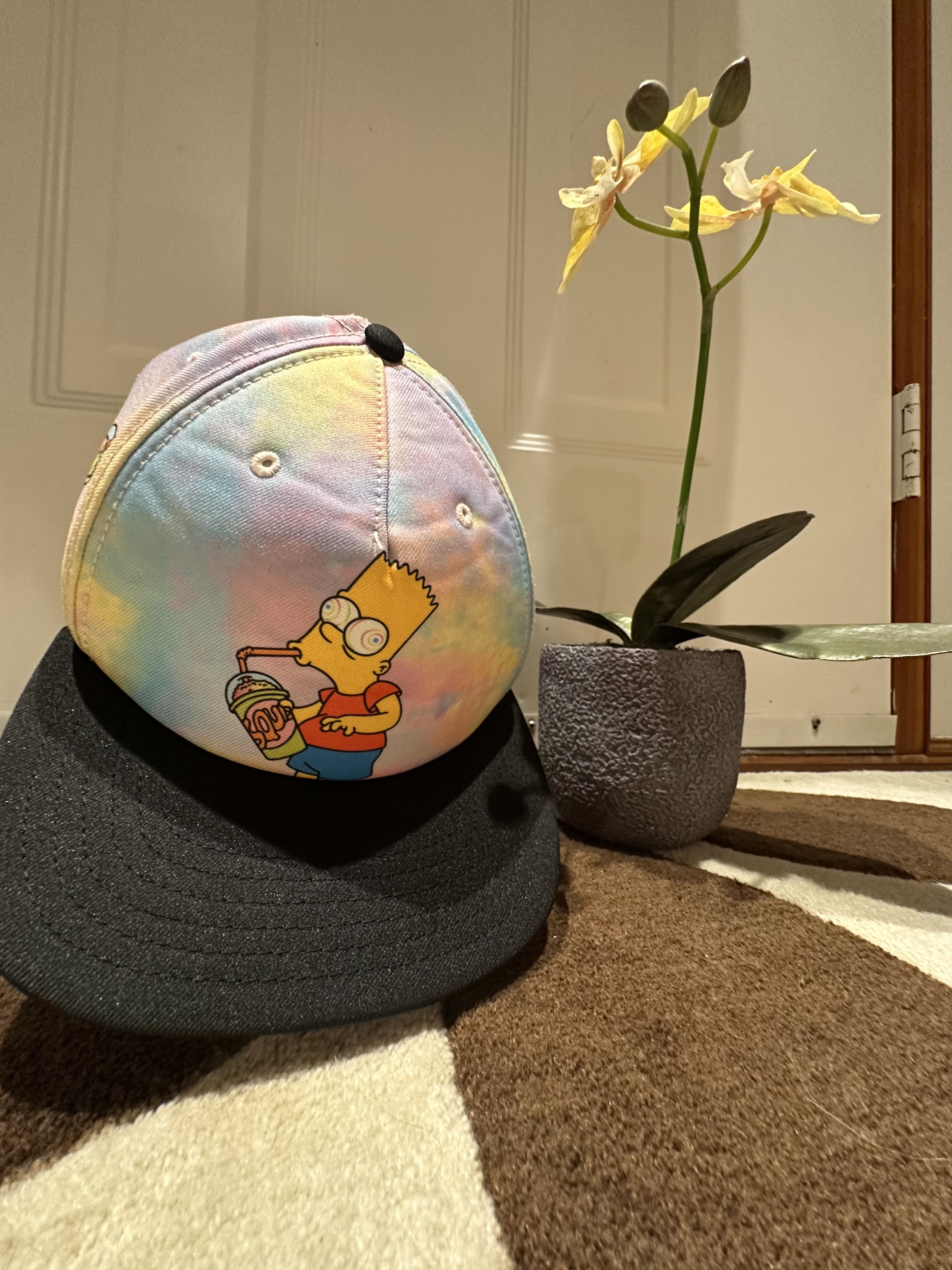 Mad Engine The Simpsons Bart Tie-Dye Snapback Hat – Mad Engine 20th TV Size ONE SIZE - 1 Thumbnail