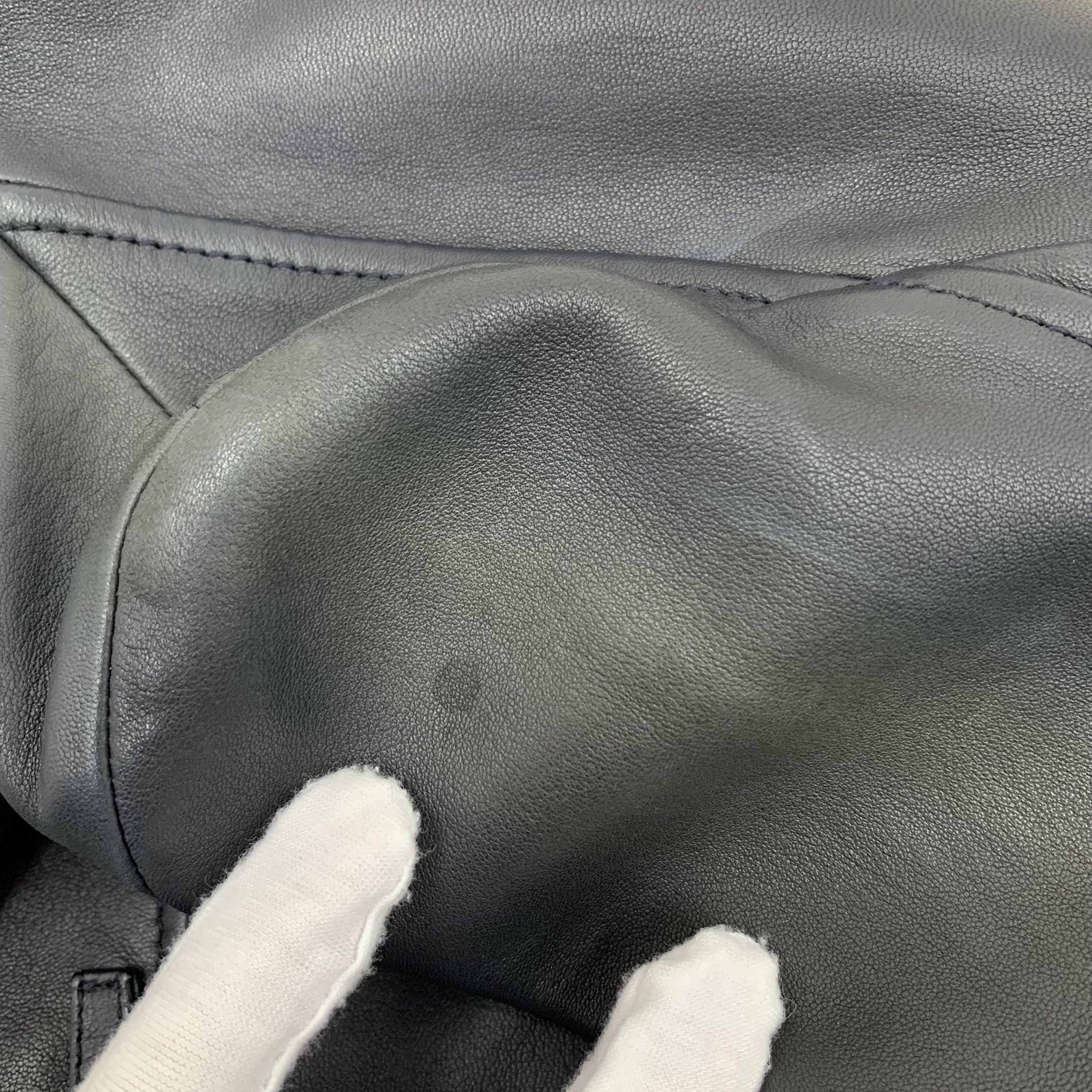 Dior Dior Leather Zip Jacket Black (36) Size S / US 4 / IT 40 - 8 Thumbnail