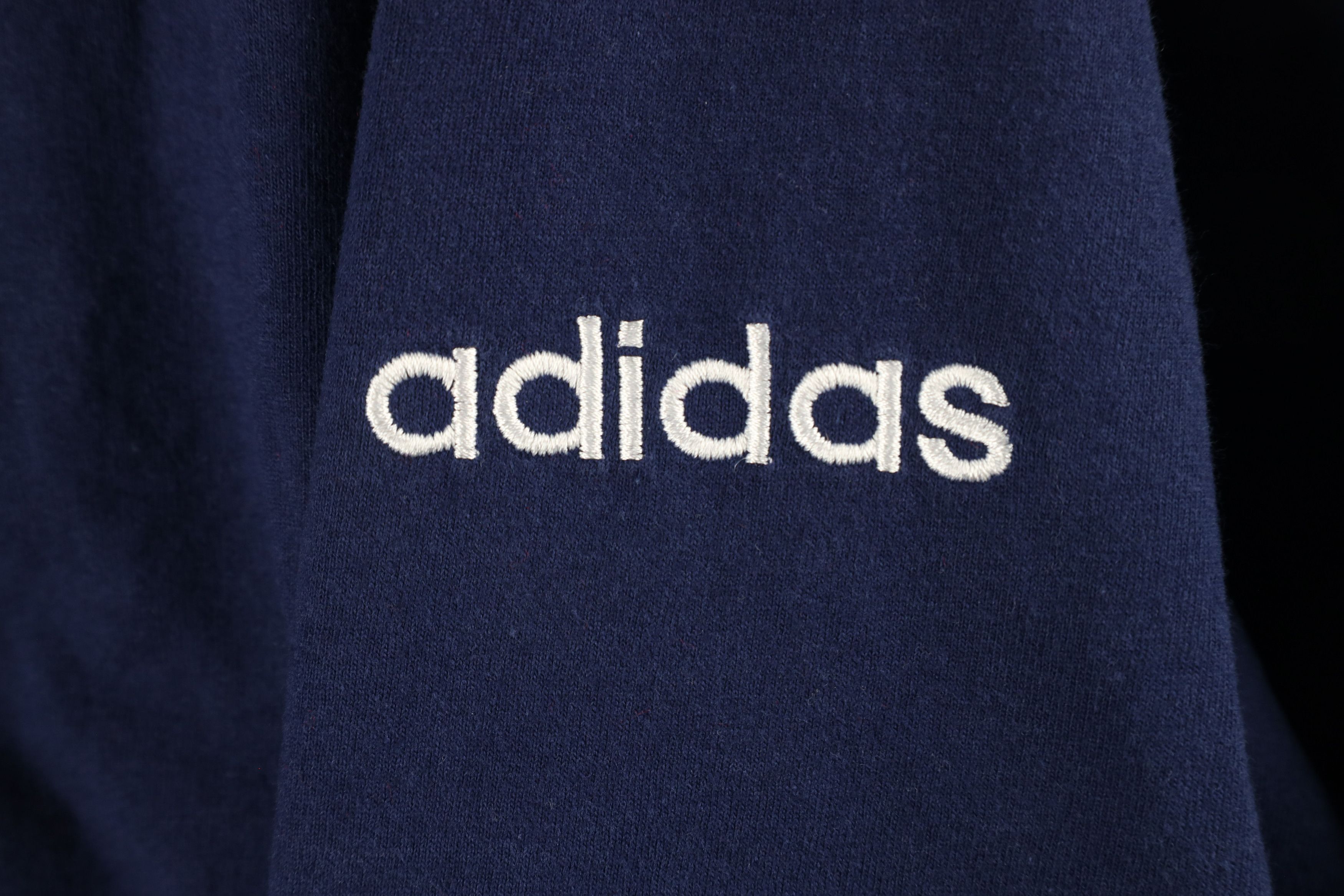 Adidas × Vintage Vintage 90s Adidas Out Short Sleeve T-Shirt Blue Cotton Size US XXL / EU 58 / 5 - 4 Thumbnail