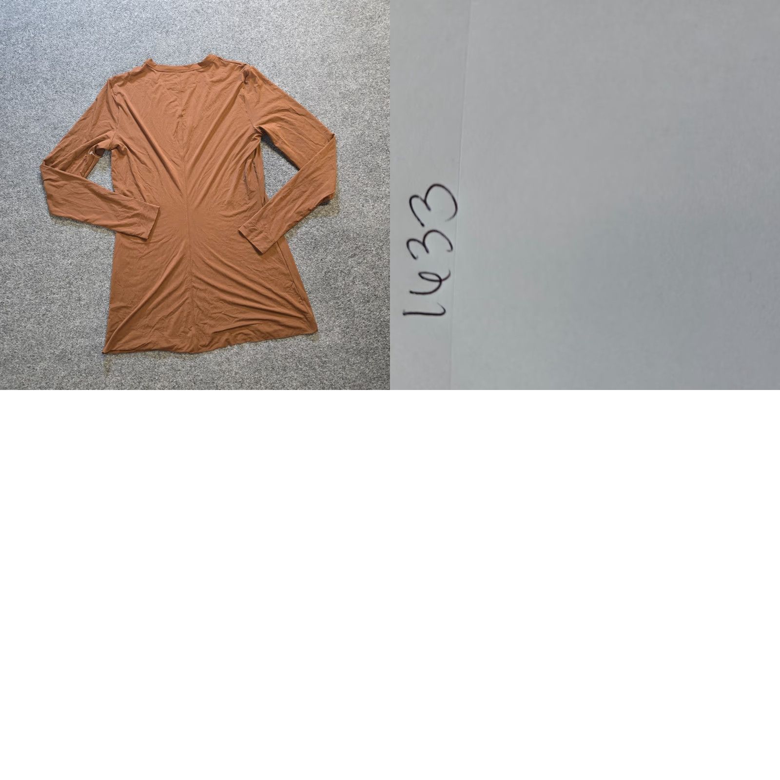 Commando Commando Top Womens Medium Brown Long Sleeve Stretch Casual Jersey V-Neck T-Shirt Regular Cap Sleeve - Womens Size M / US 6-8 / IT 42-44 - 8 Thumbnail