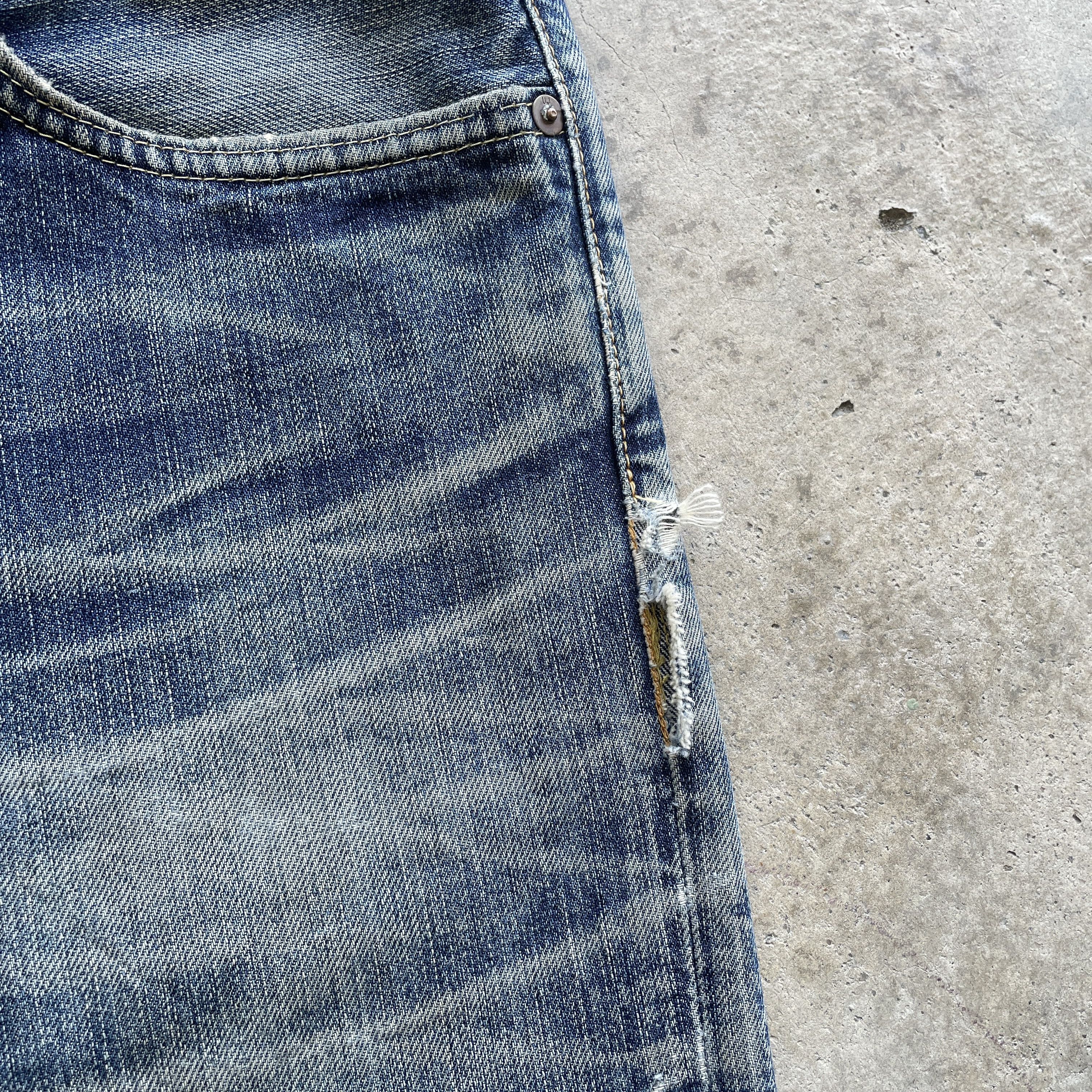 Japanese Brand W35 VINTAGE JAPANESE DISTRESSED JEANS STONEWASH FADED PANTS Size US 35 - 8 Thumbnail