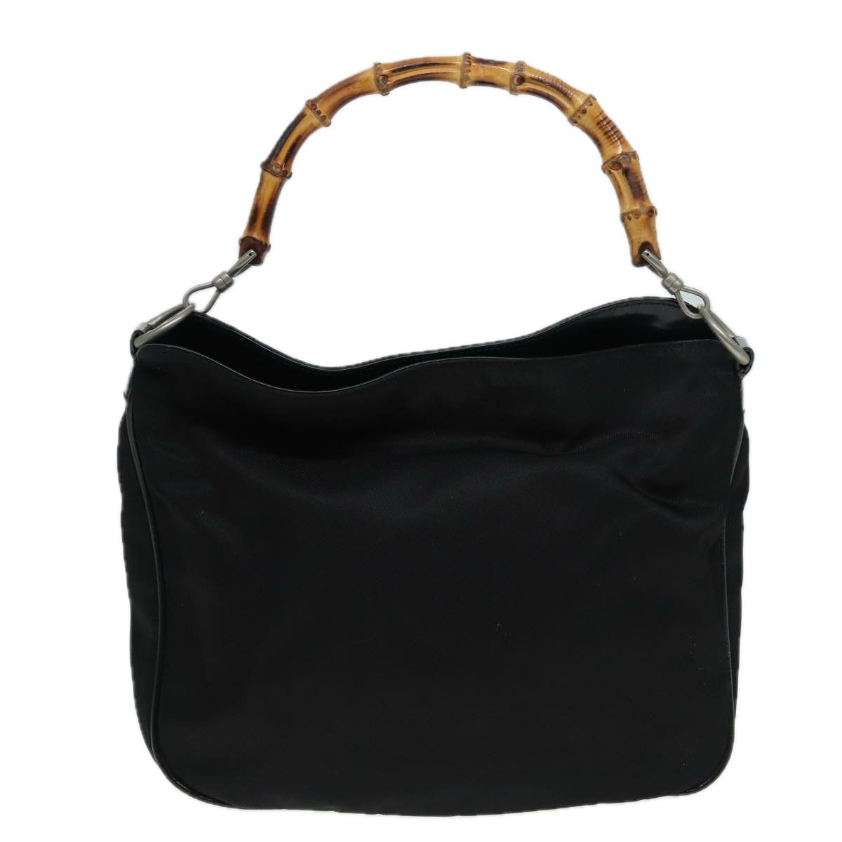 Gucci Bamboo Black Synthetic Shoulder Bag (Pre-Owned) Size ONE SIZE - 1 Thumbnail