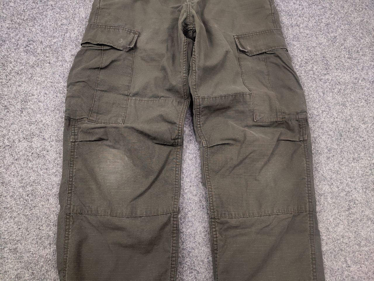 Carhartt Vintage Carhartt Ripstop Green Faded Regular Cargo Pants Size US 31 - 8 Thumbnail