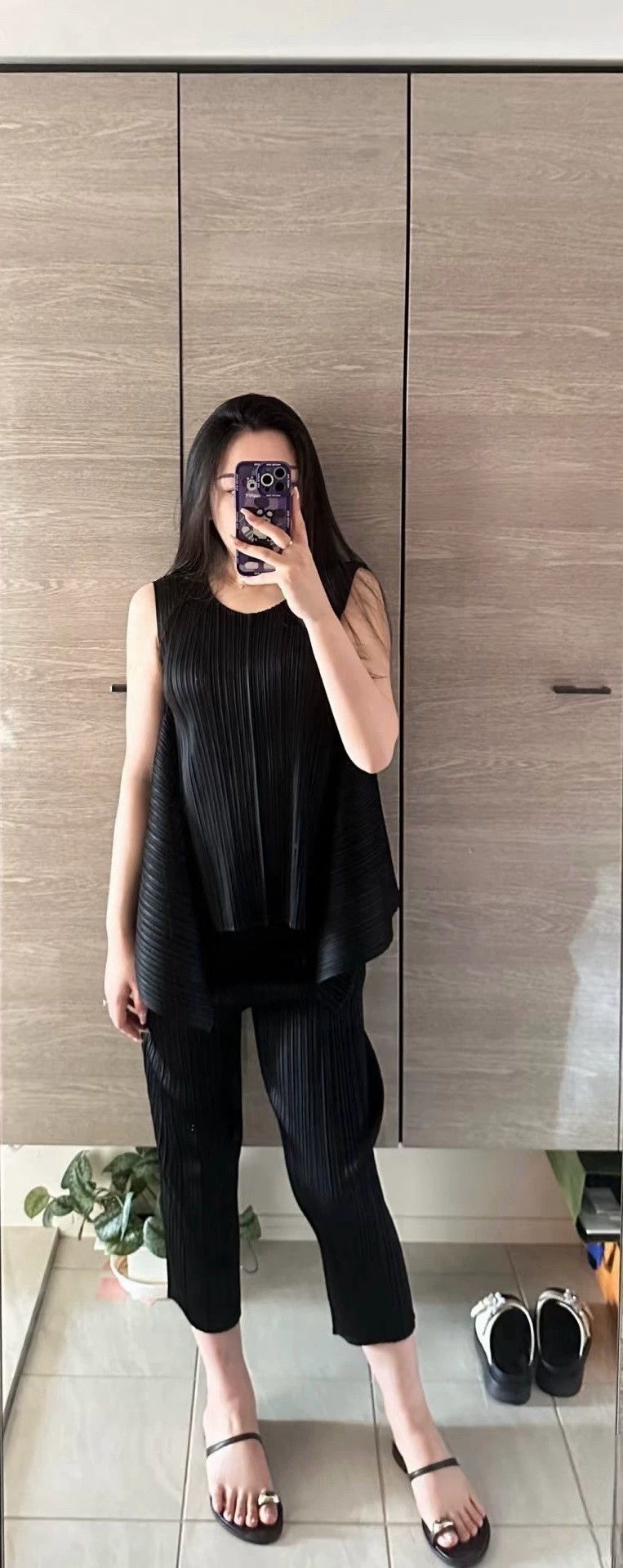 Issey Miyake issey miyake size:2 black tank top 2506-Nextarrow Size XXS / US 00 / IT 34 - 1 Thumbnail