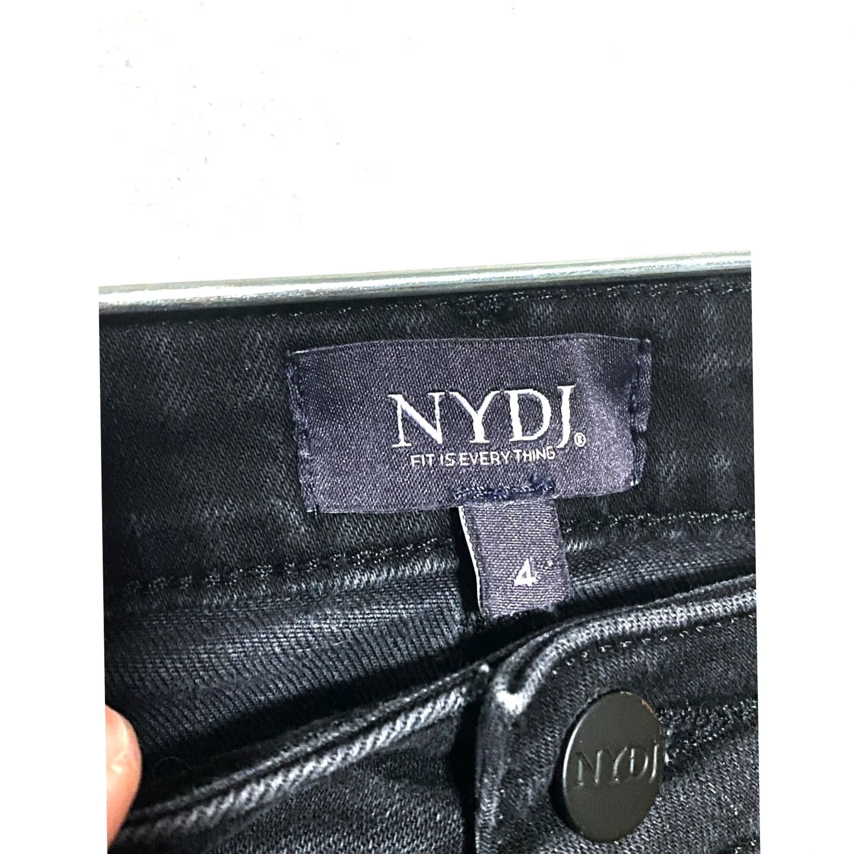 Vintage Not Your Daughters Jeans Black Sheri Slim Womens 4 Lift Tuck Casual Norm Classic Shirt Jeans Womens 4 Black Cotton Lyoce Solid Blacksirls? Size 27" / US 4 / IT 40 - 4 Thumbnail