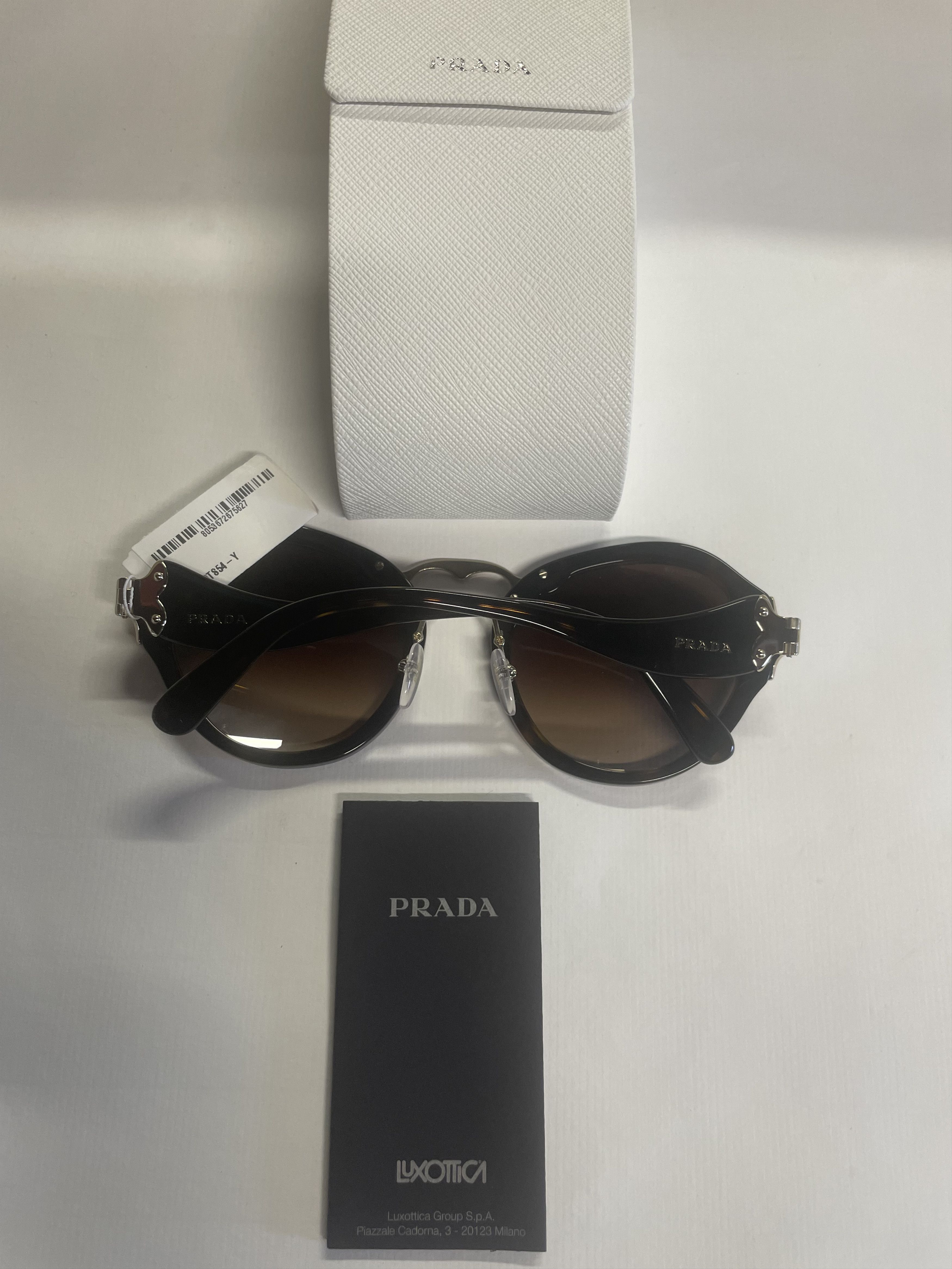 Prada PRADA WANDERER PR09TS 2AU-6S1 Brown Tortoise Gold Sunglasses Size ONE SIZE - 5 Thumbnail