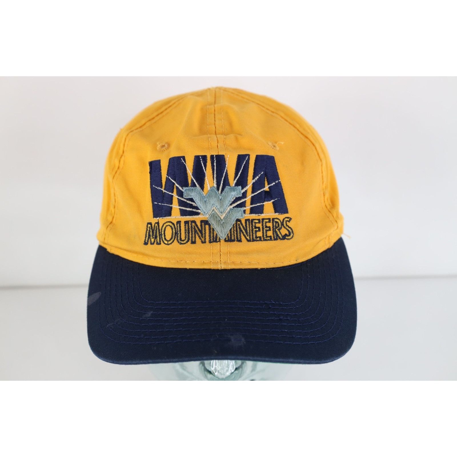 Vintage Vintage 90s Distressed West Virginia University WVU Hat Size ONE SIZE - 1 Thumbnail