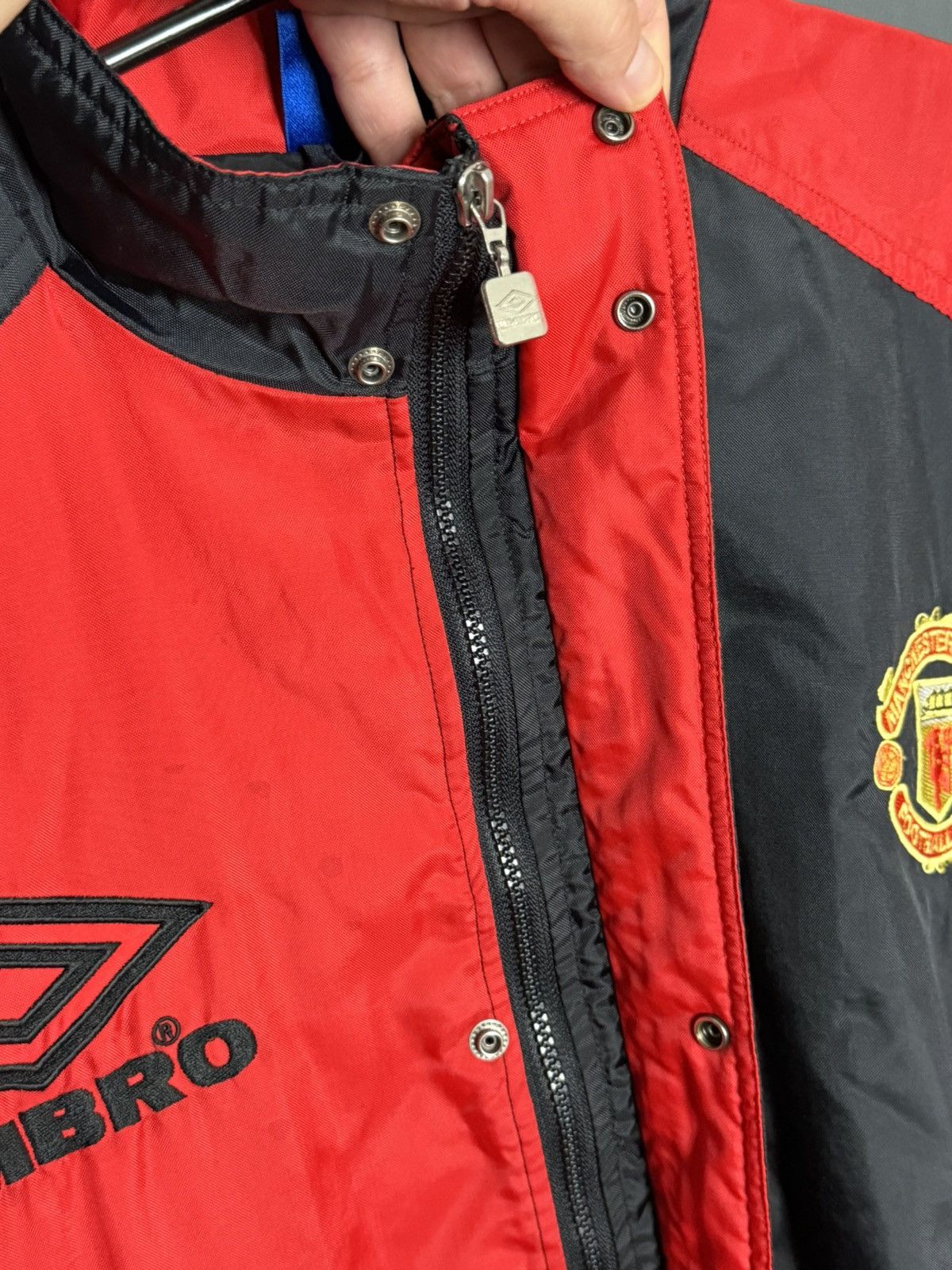 Umbro Vintage Manchester United 1990’s Training Football Jacket Size US L / EU 52-54 / 3 - 8 Thumbnail