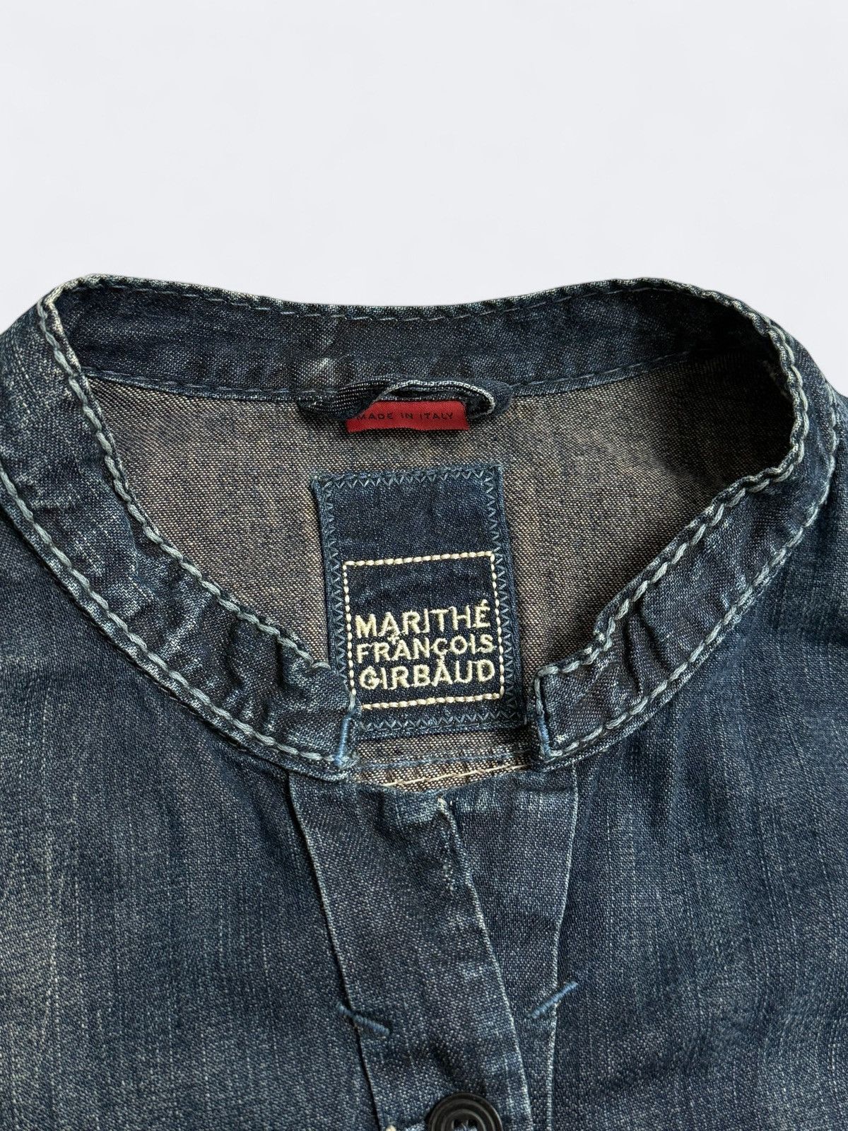 Designer × Marithe + Francois Girbaud × Vintage Marithe Francois Girbaud Denim Jacket Size M / US 6-8 / IT 42-44 - 4 Thumbnail