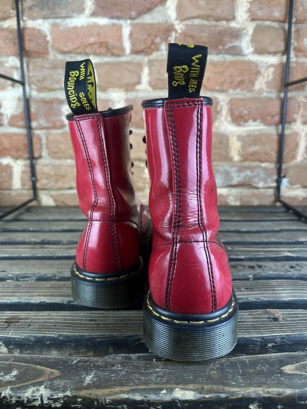 Dr. Martens 🏴󠁧Dr.Martens 1460 W vintage boots shoes red leather punk Size US 9 / IT 39 - 11 Thumbnail