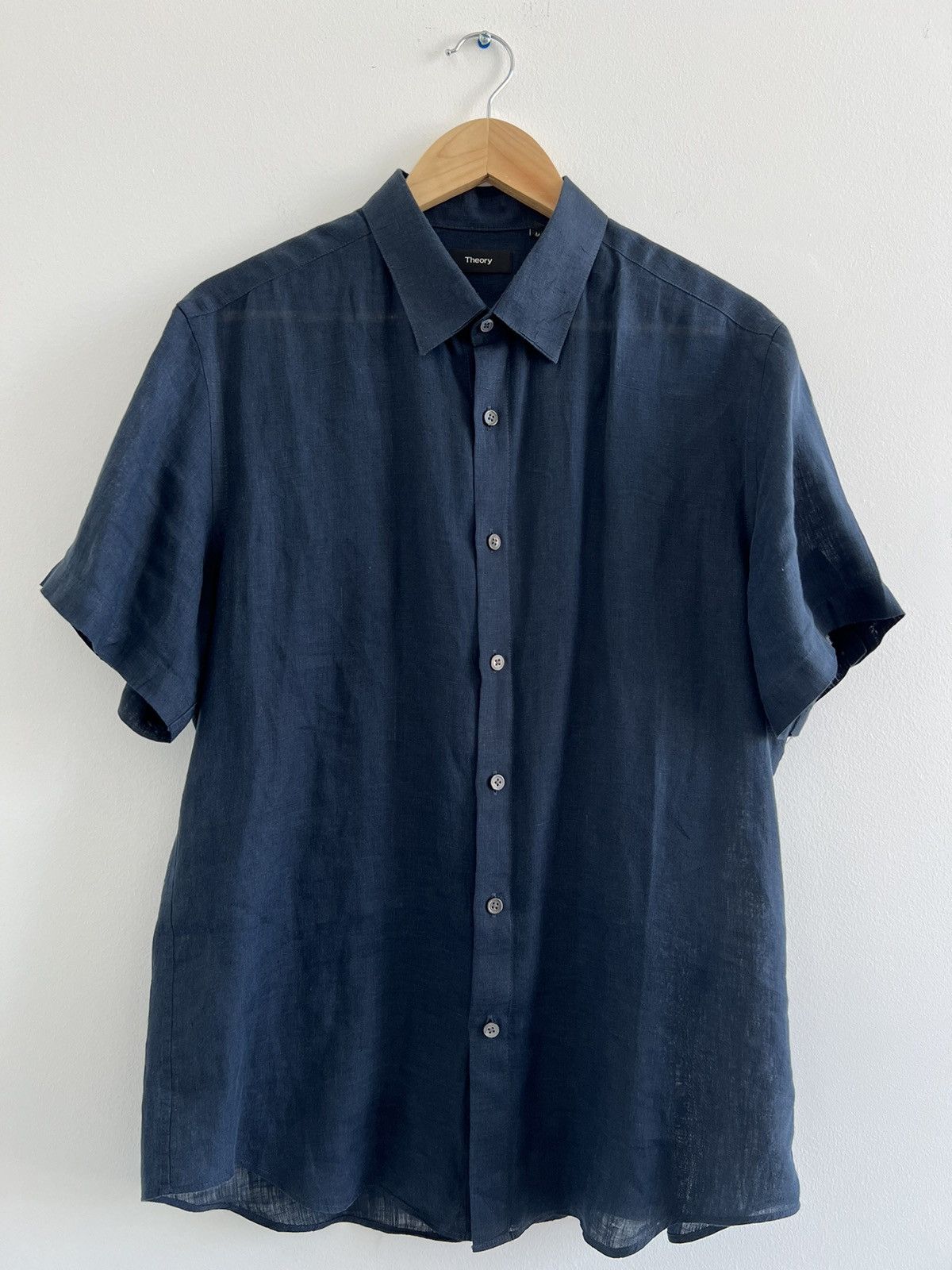 Theory Theory linen short-sleeves shirt Size US M / EU 48-50 / 2 - 1 Thumbnail