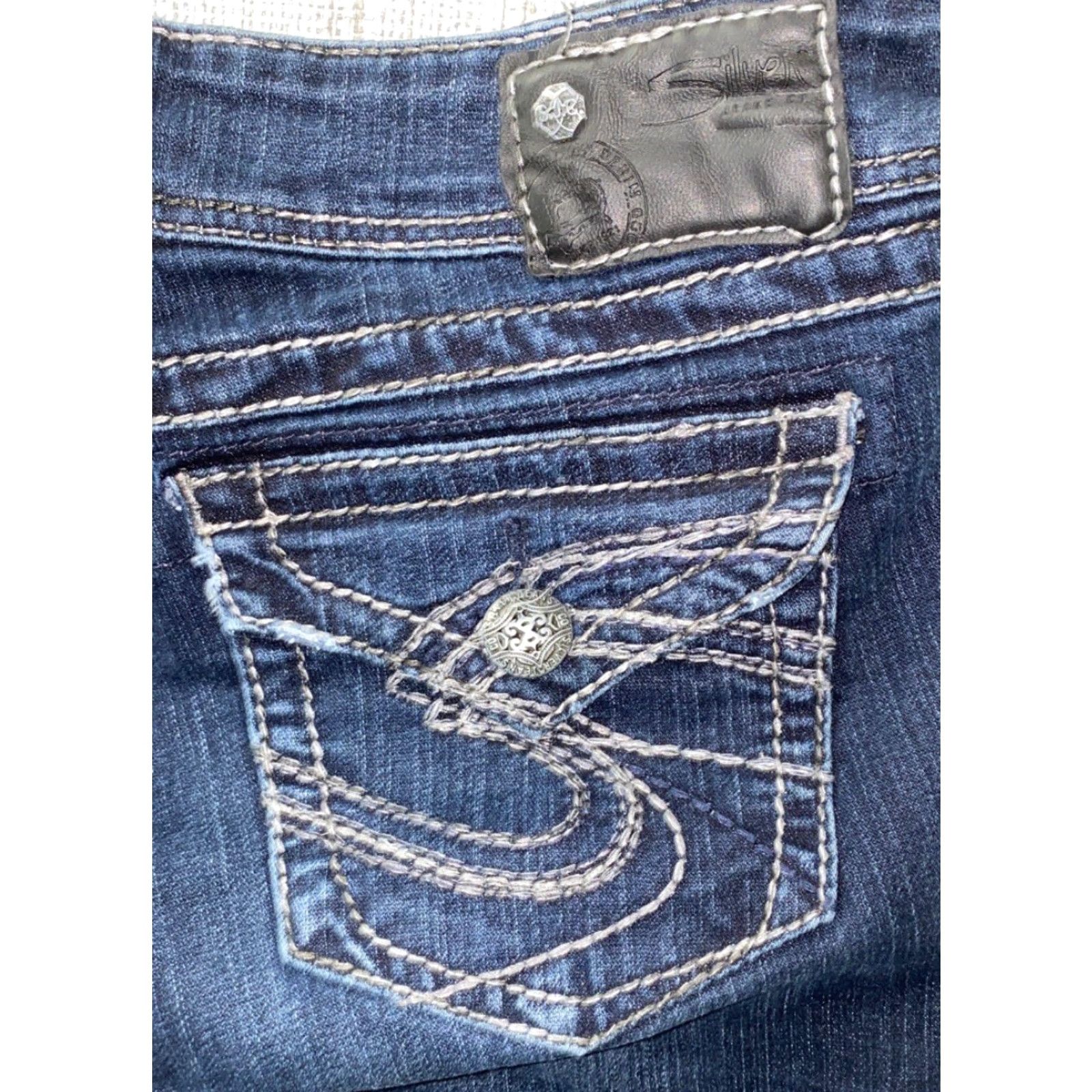 Silver Jeans Co. Silver Jeans Suki Surplus Womens Jeans 28x30 Blue Denim Size 28" / US 6 / IT 42 - 5 Thumbnail