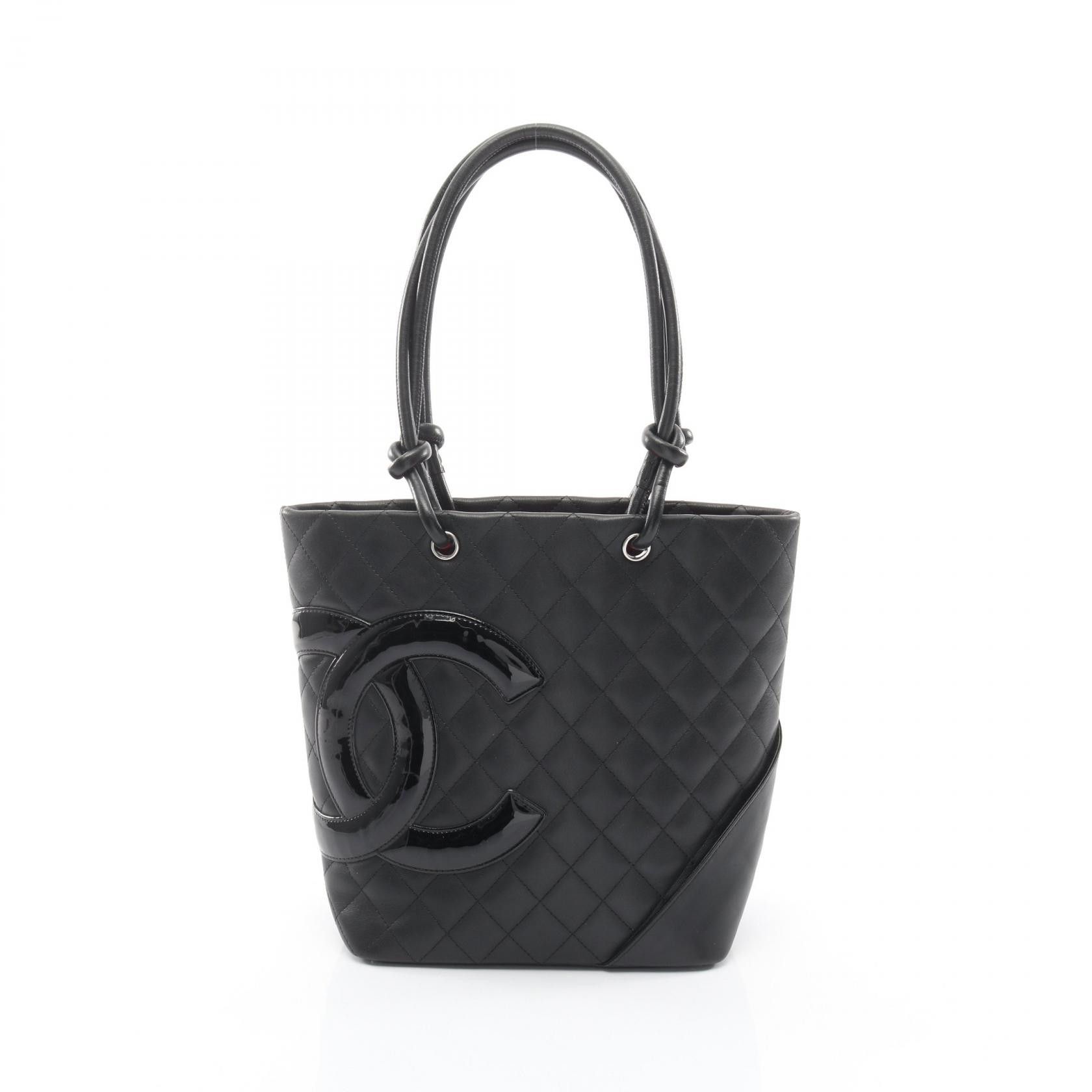 Chanel Chanel CHANEL Cambon Line Leather Patent Leather Tote Bag Leather Tote Bag DUTY FREE for USA Size ONE SIZE - 1 Thumbnail