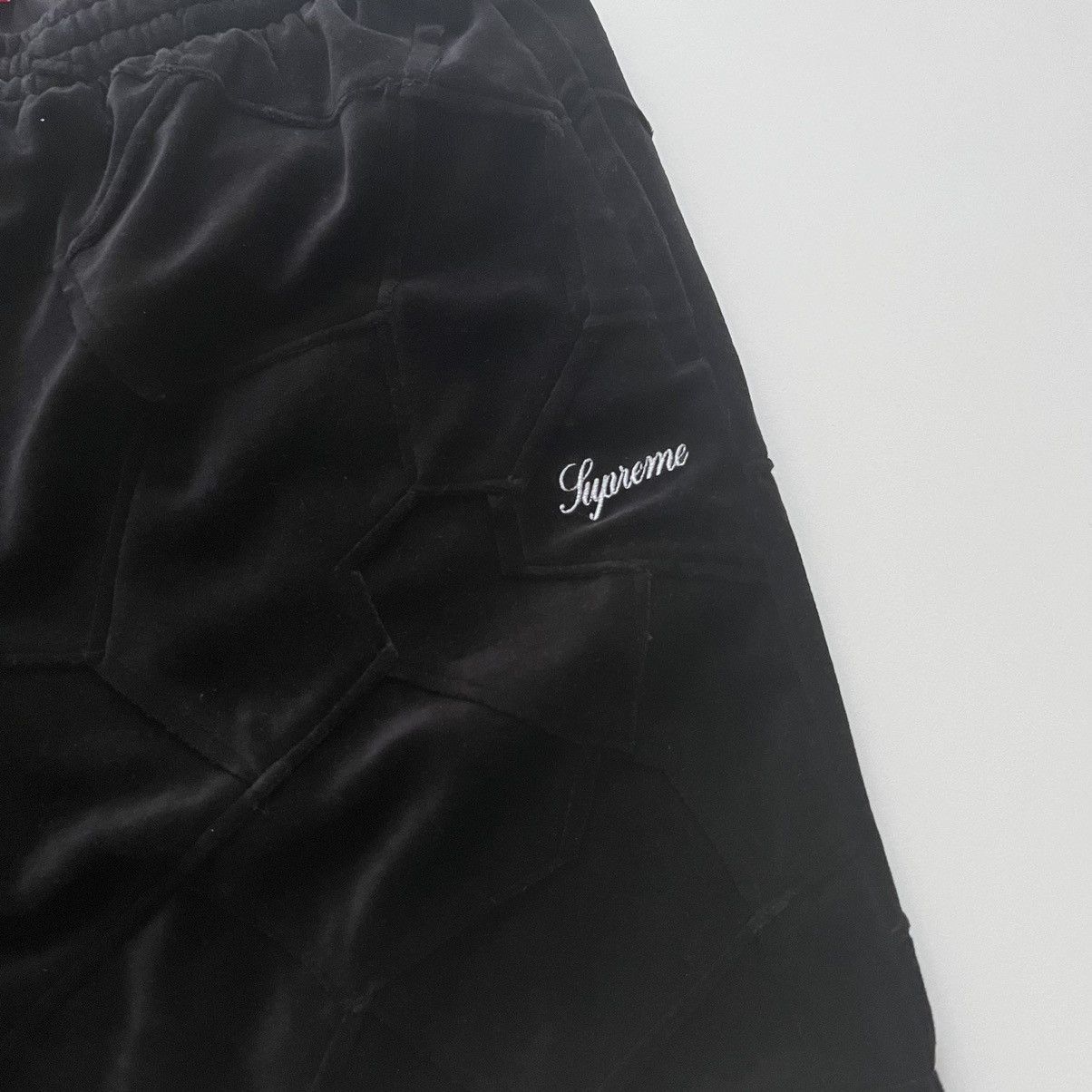 Supreme Supreme Patchwork Velour Short Black L Size US 34 / EU 50 - 4 Thumbnail