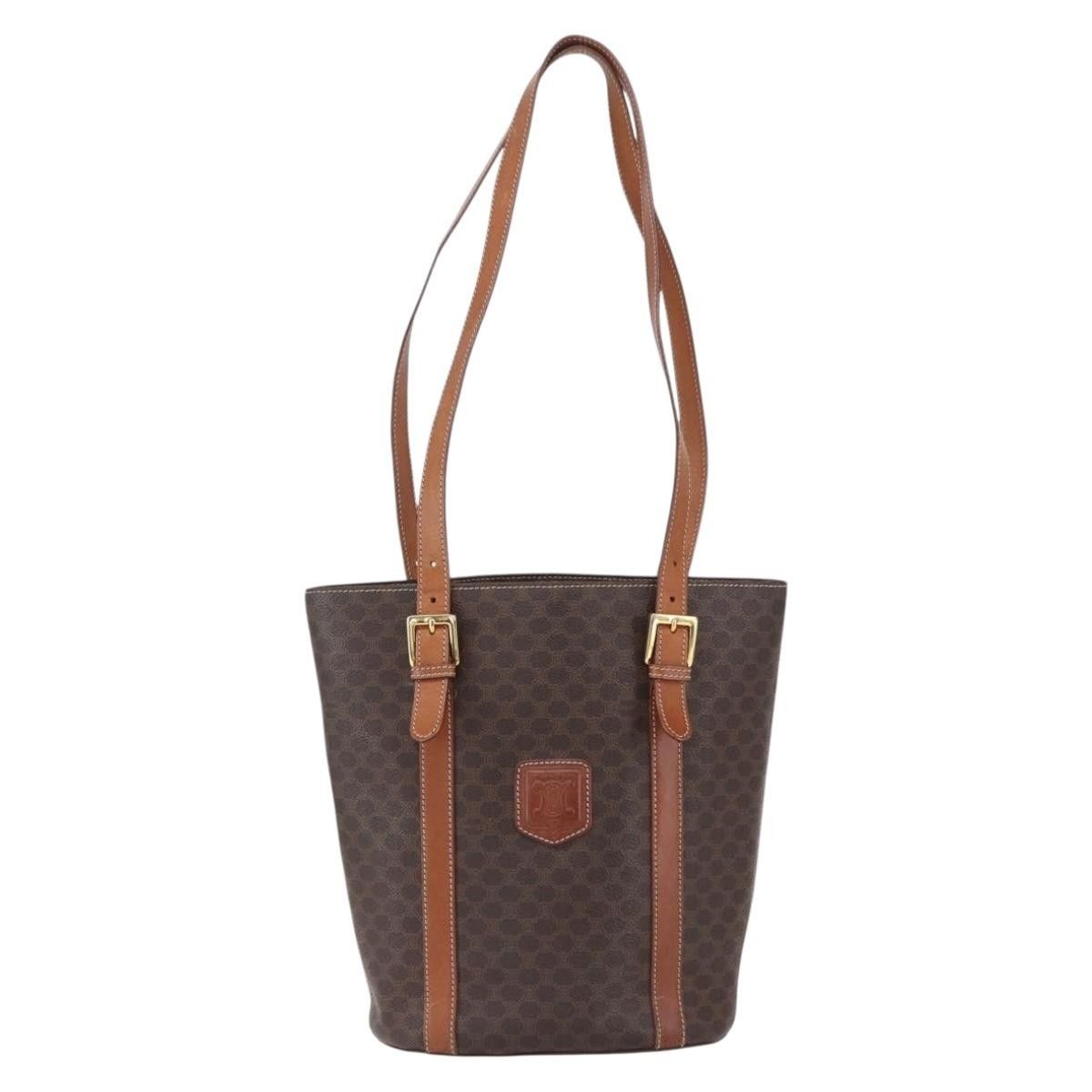 Celine Celine Vintage Macadam Tote bag Canvas and Leather Size ONE SIZE - 1 Thumbnail