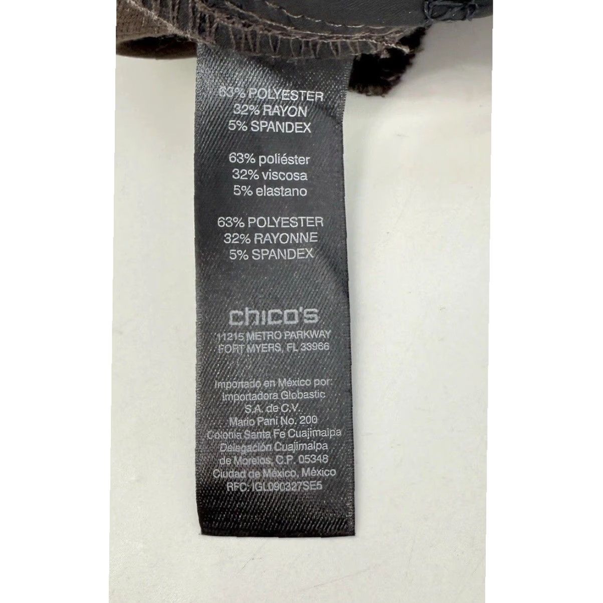 Vintage Chico's So Slimming Brown Straight Leg Dress Pants Sz 1 Women Workwear Preppy City Bohemian Mature Career NWT Size 25" / US 0 / IT 36 - 7 Thumbnail