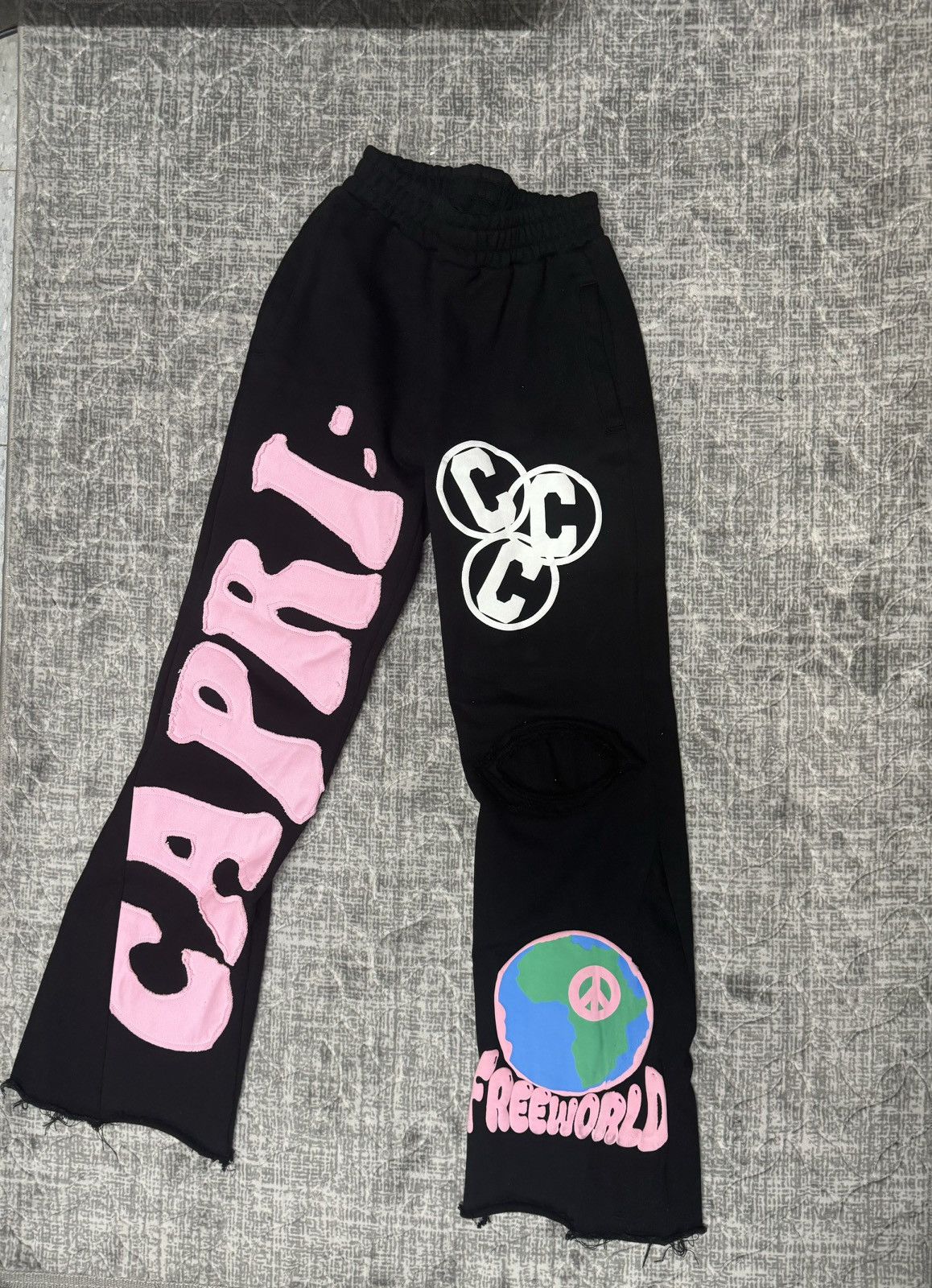 image of Project Capri Flared Sweatpants in Black, Men's (Size 30)