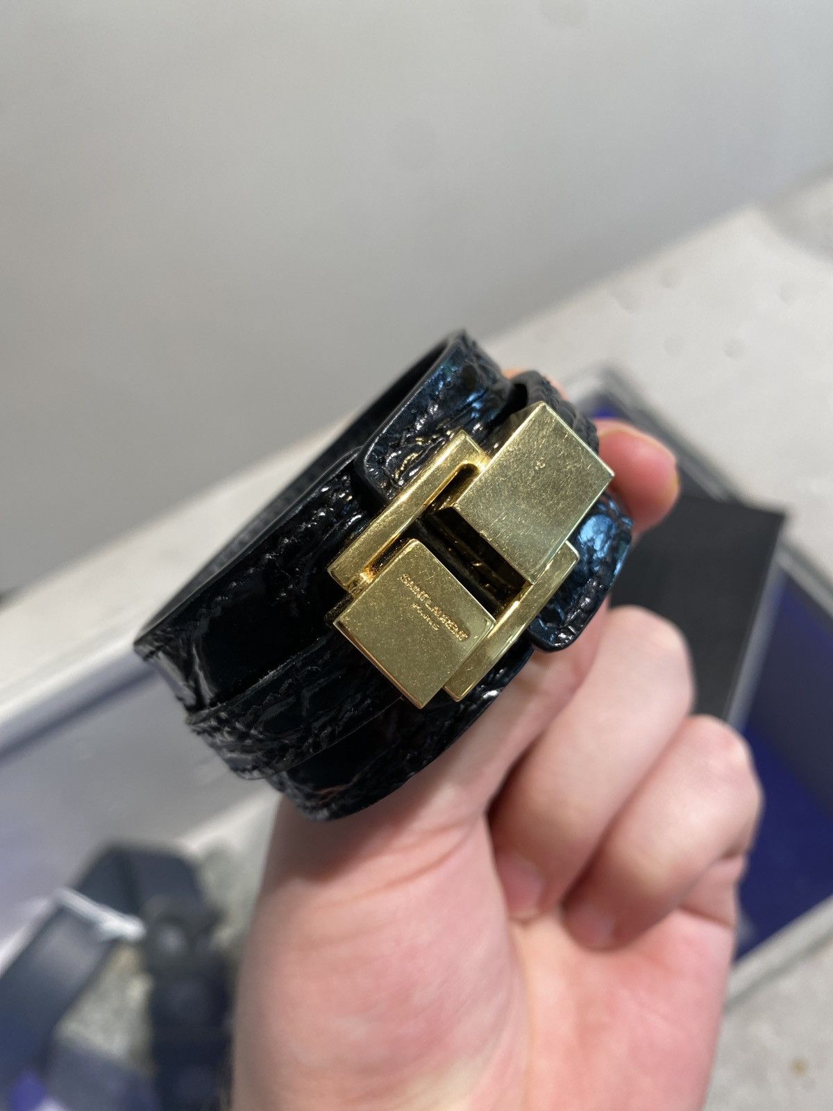 Saint Laurent Paris BNWT Saint Laurent Croco Bracelet Size ONE SIZE - 2 Thumbnail