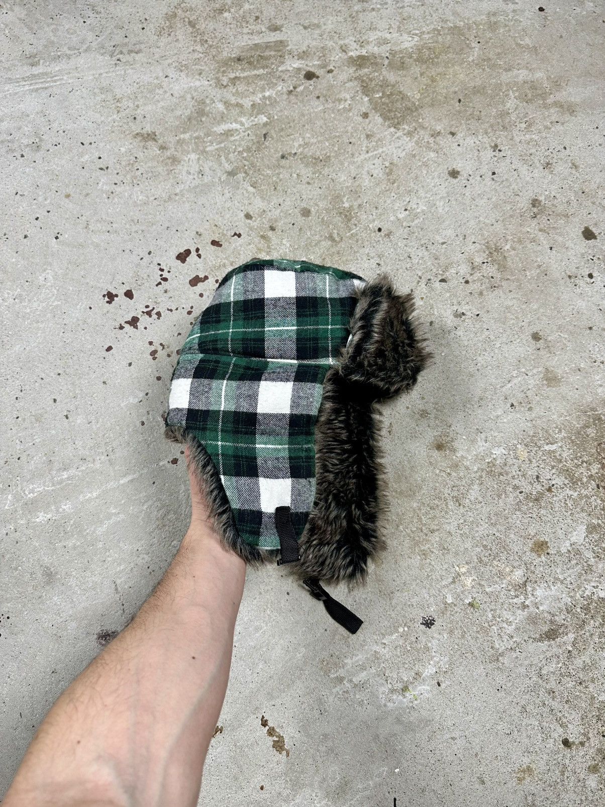 Japanese Brand × Vintage Vintage Y2K Faux Fur Ushanka Trapper Hat Fuzzy Size ONE SIZE - 1 Thumbnail
