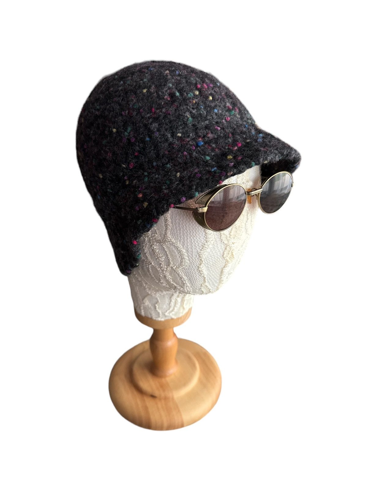 Handmade HANDWOVEN KNITTED WOOL BEANIE MADE IN USA Size ONE SIZE - 1 Thumbnail