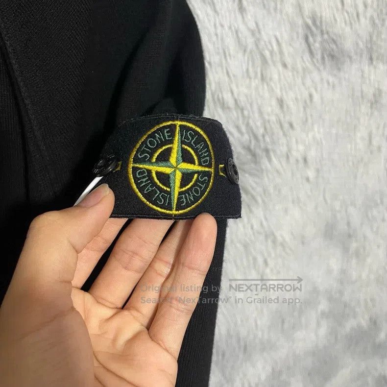 Stone Island Stone Island Hooded Knit Jacket Black XL Size US XL / EU 56 / 4 - 3 Thumbnail