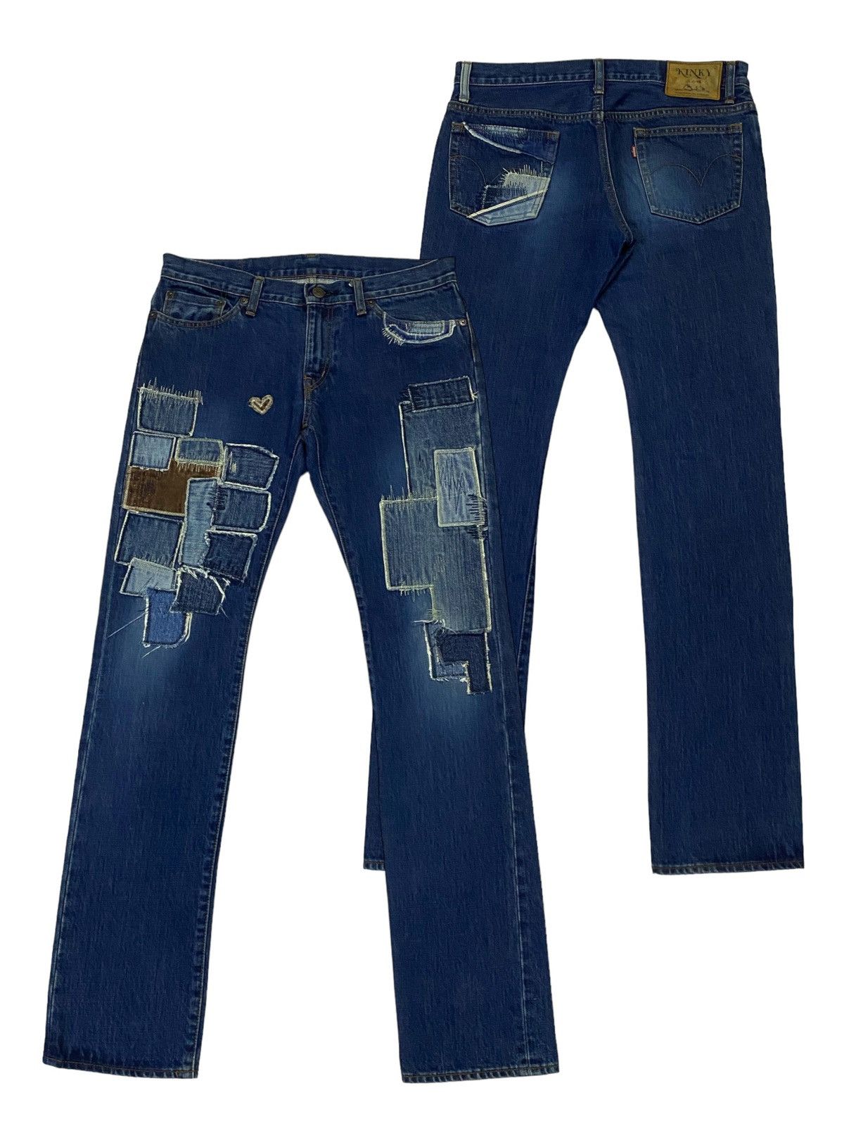 Hysteric Glamour × Japanese Brand Hysteric Glamour Patchwork Denim Pants Size US 30 / EU 46 - 1 Thumbnail