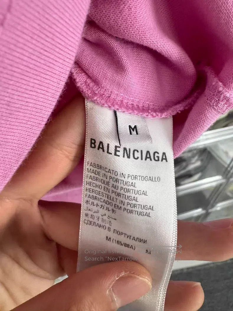 Balenciaga Balenciaga Pink Crystal Short Sleeve Size US M / EU 48-50 / 2 - 3 Thumbnail