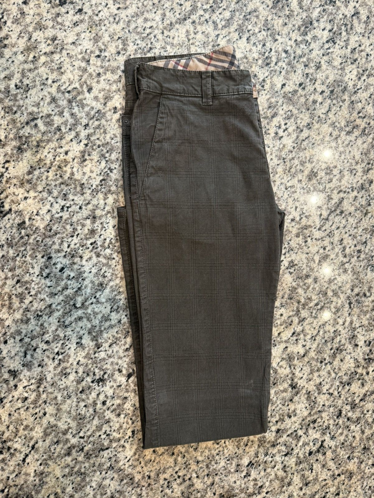 Burberry Vintage Burberry Classic Checkered Pant (Brown) Size US 32 / EU 48 - 4 Thumbnail