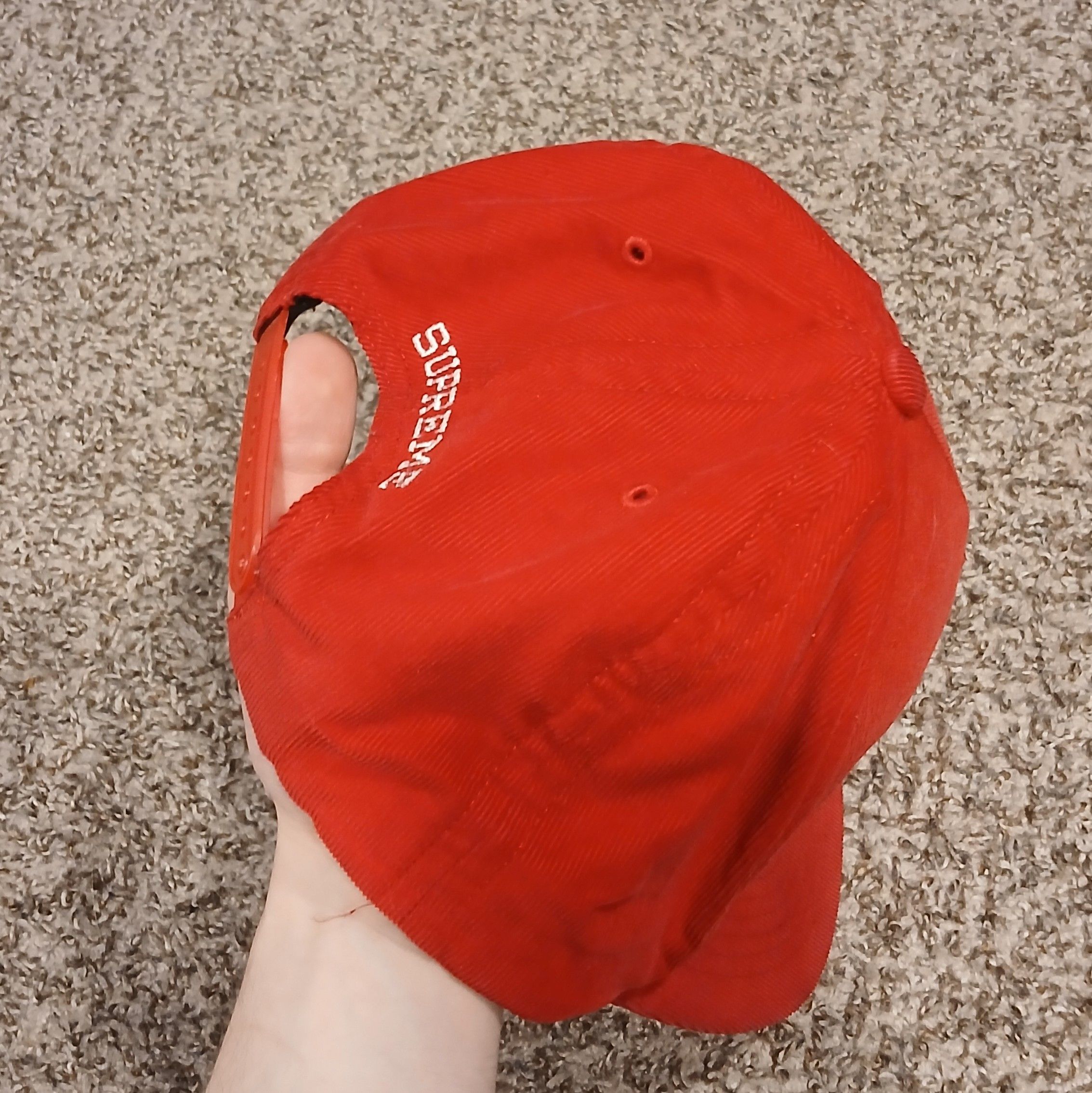 Champion × Supreme Supreme x Champion Red Embroidered Logo hat SS17 Size ONE SIZE - 5 Thumbnail