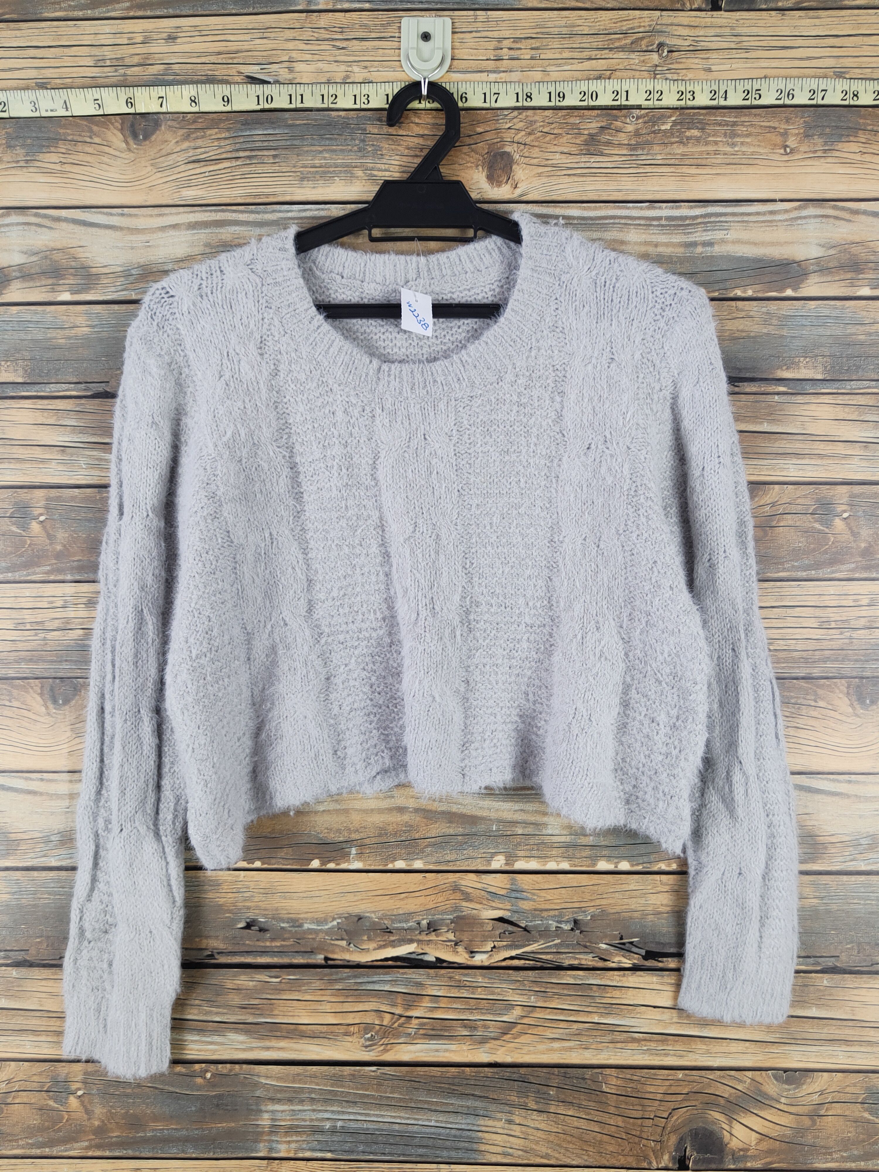 Japanese Brand × Vintage Kobe Lettuce Gray Shag Shaggy Fur Mohair Knitwear #W2238 Size M / US 6-8 / IT 42-44 - 1 Thumbnail