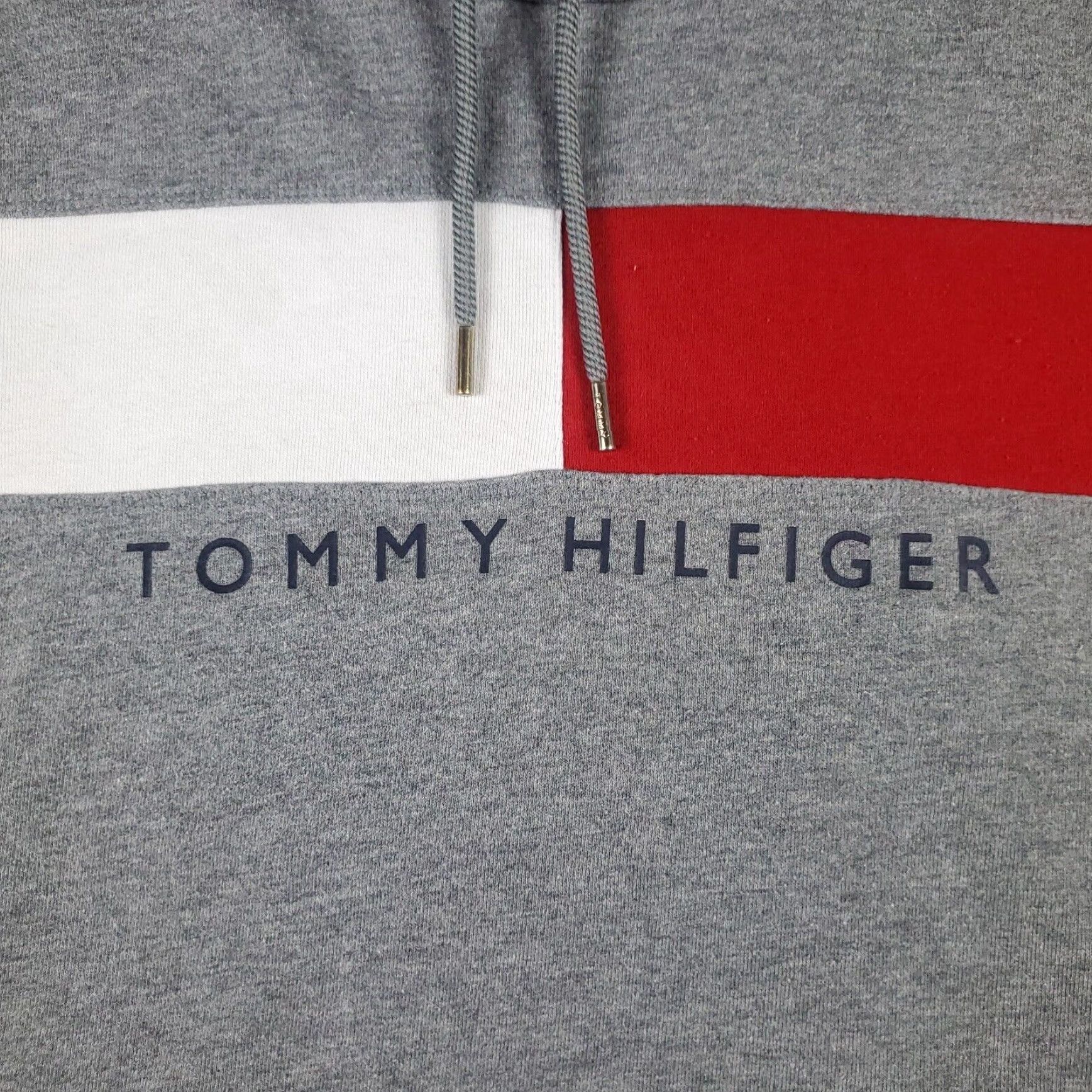Tommy Hilfiger Tommy Hilfiger Sweatshirt Womens Medium Gray Hooded Pullover Casual Wear Size M / US 6-8 / IT 42-44 - 2 Thumbnail