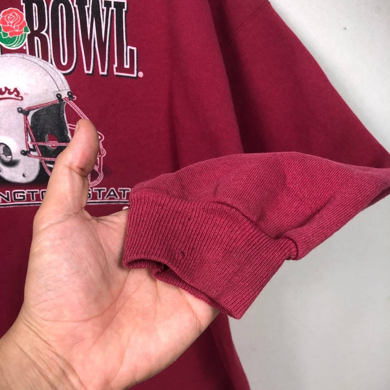 NFL Vintage 1998 Rosebowl Cougars Washington State Sweatshirt Size US XL / EU 56 / 4 - 4 Thumbnail